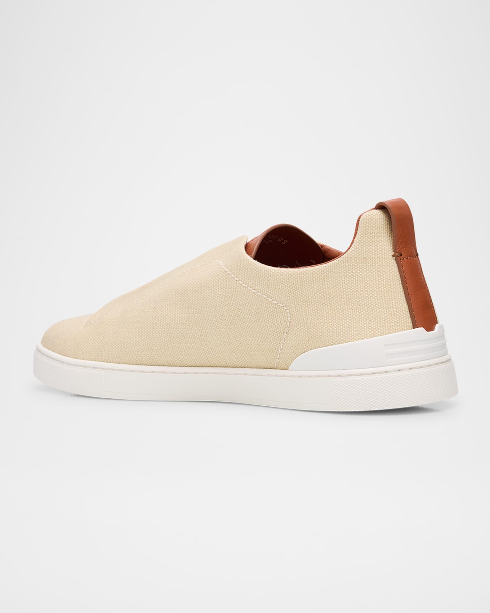 Men's Triple Stitch Linen Slip-On Sneakers Product Image