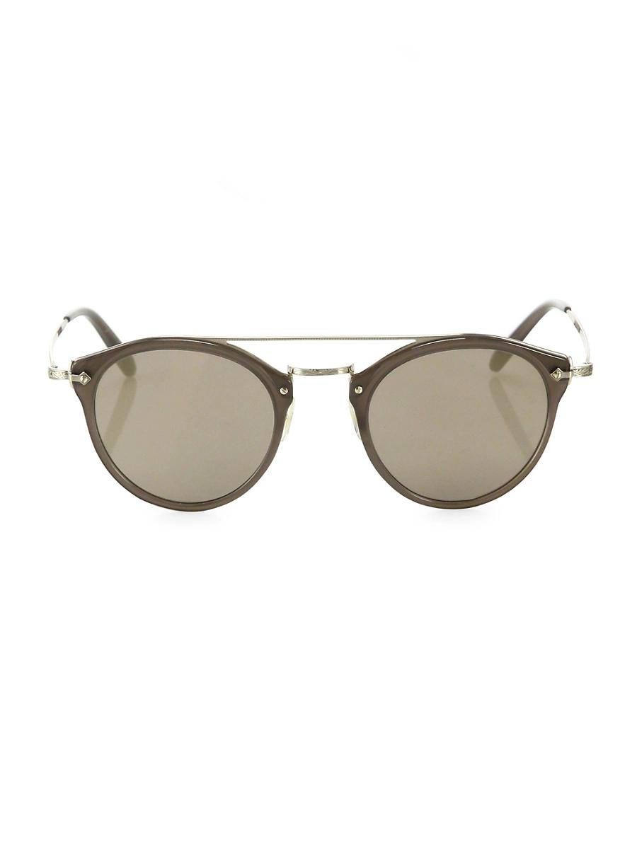Womens Remick 50MM Round Mirrored Sunglasses Product Image