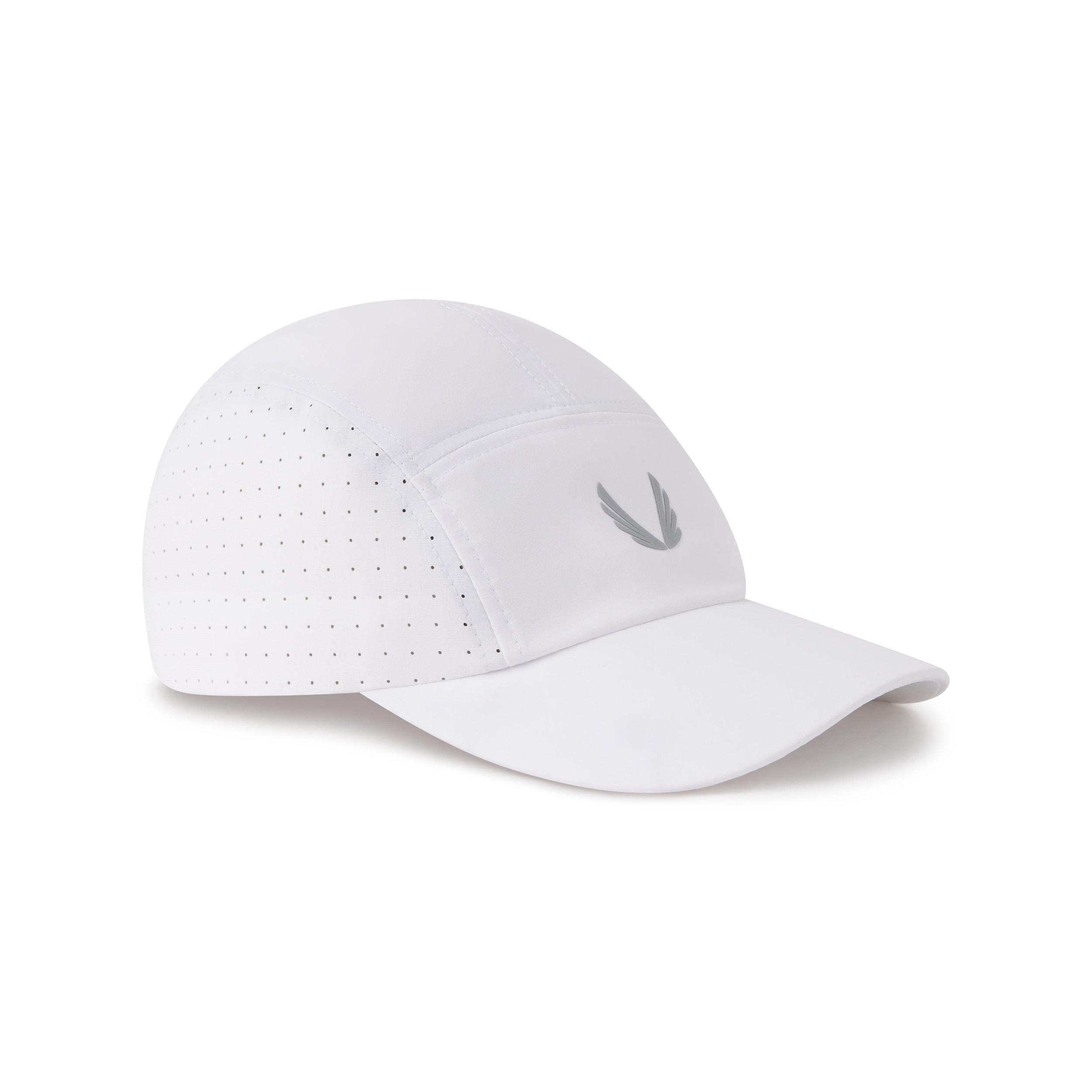 0813. Tetra-Lite® Vented Hat - White/Silver "Wings" Product Image