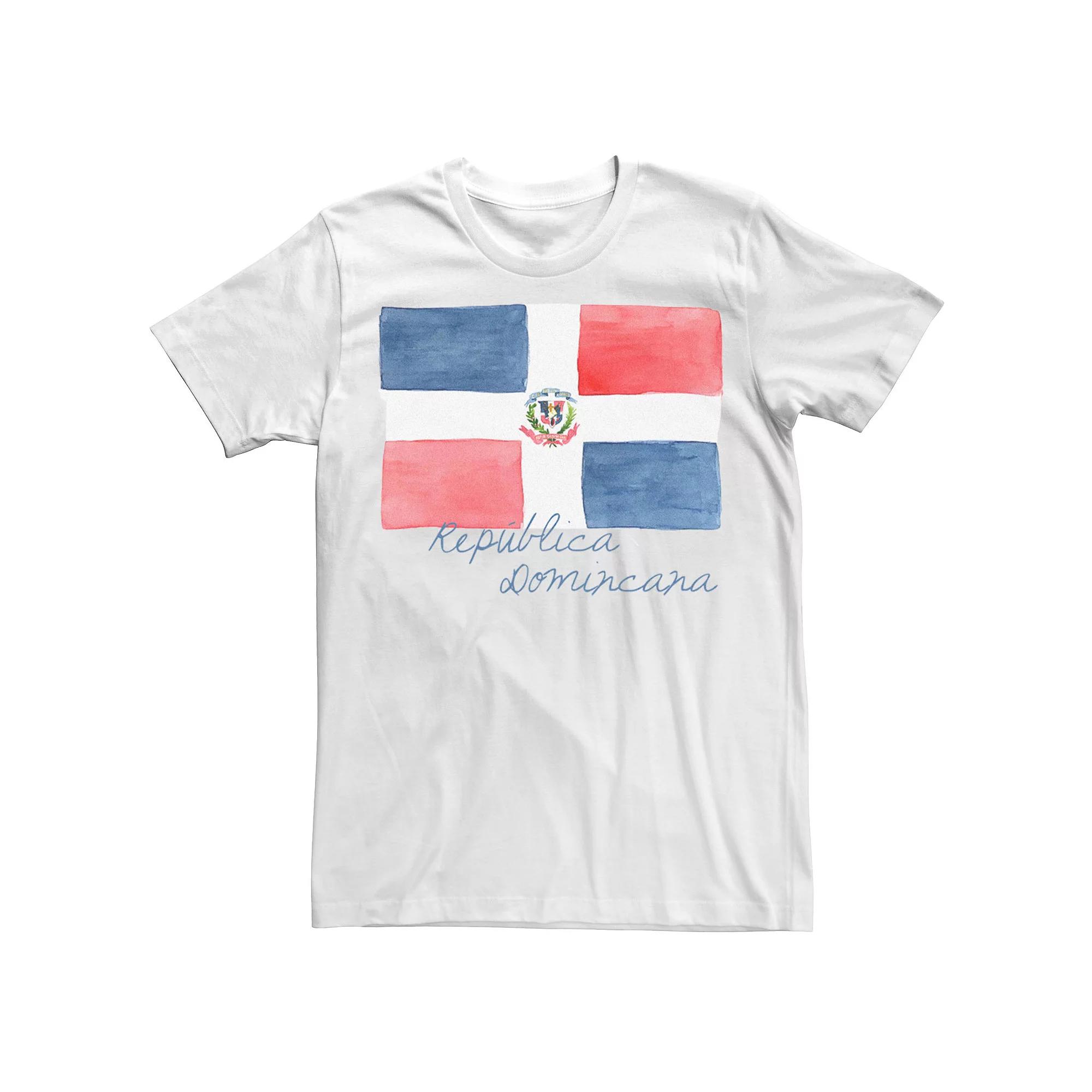 Big & Tall HHM DR Flag Watercolor Tee, Men's, Size: XL, White Product Image