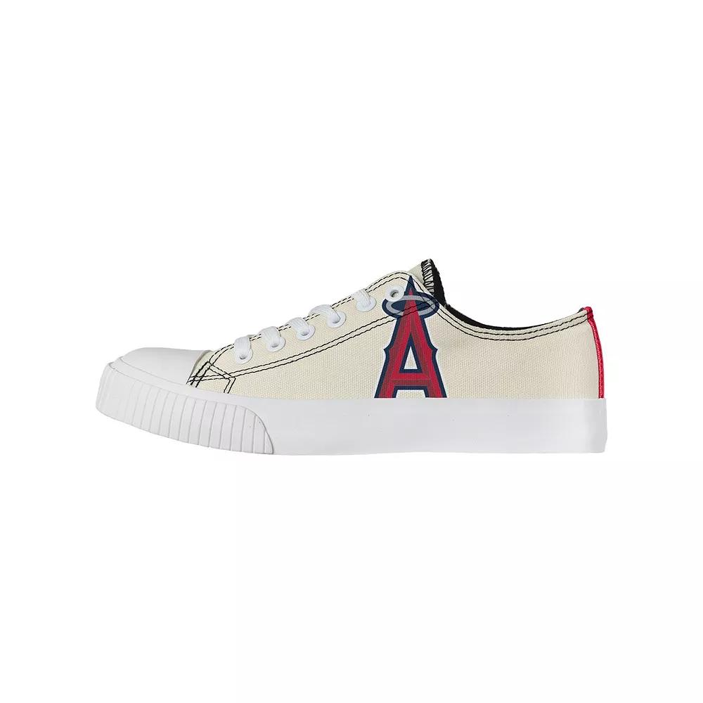 Women's FOCO Cream Los Angeles Angels Low Top Canvas Shoes,  Product Image
