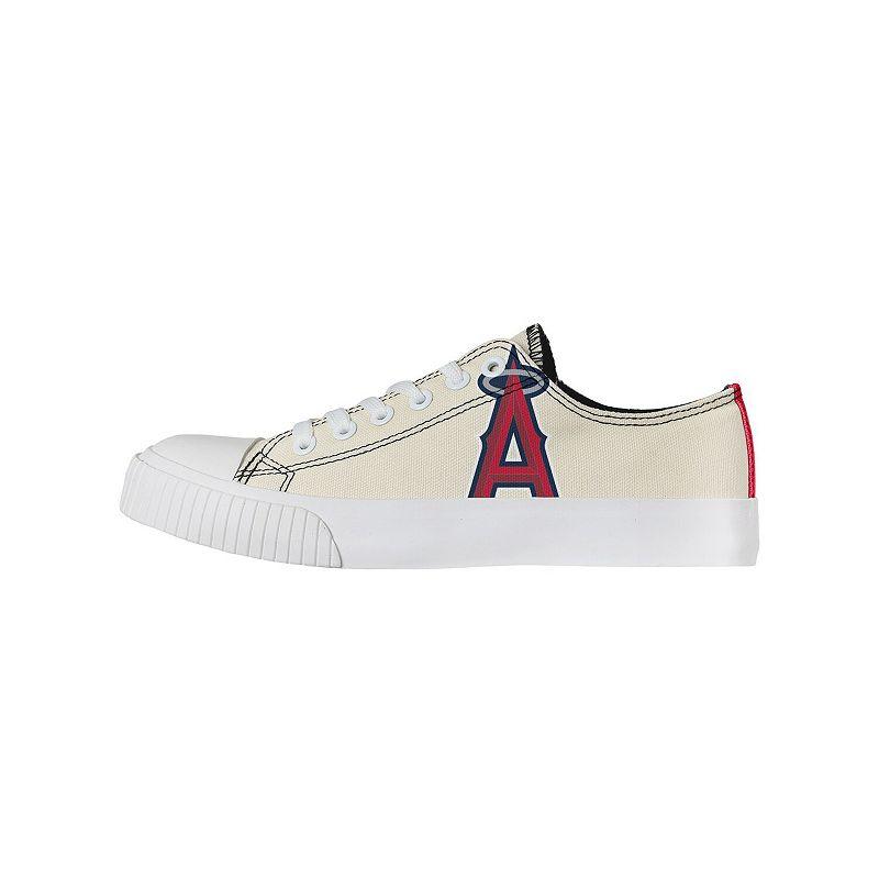 Women's FOCO Cream Los Angeles Angels Low Top Canvas Shoes,  Product Image