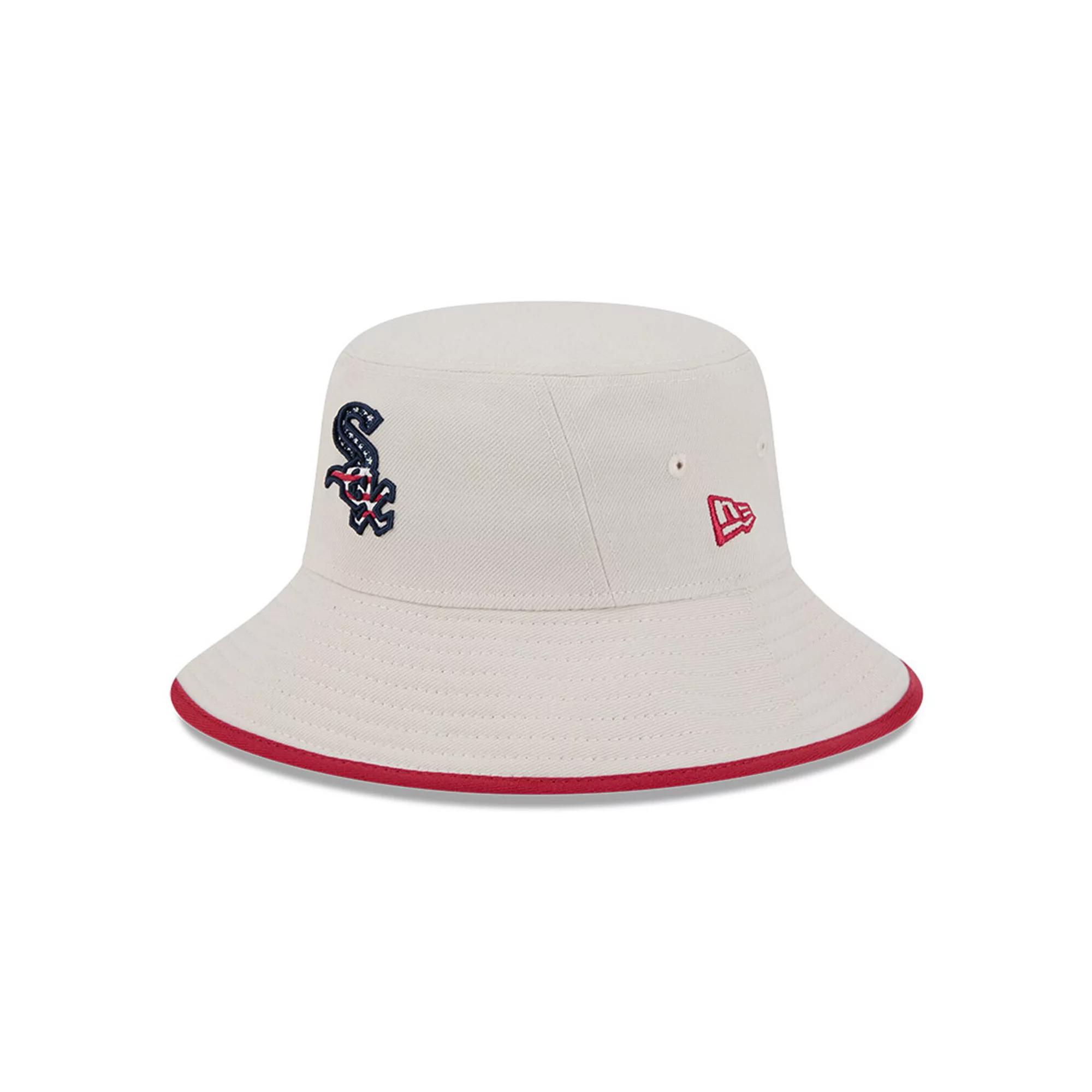 Men's New Era Khaki Chicago White Sox 2024 Fourth of July Bucket Hat, Beig K Product Image