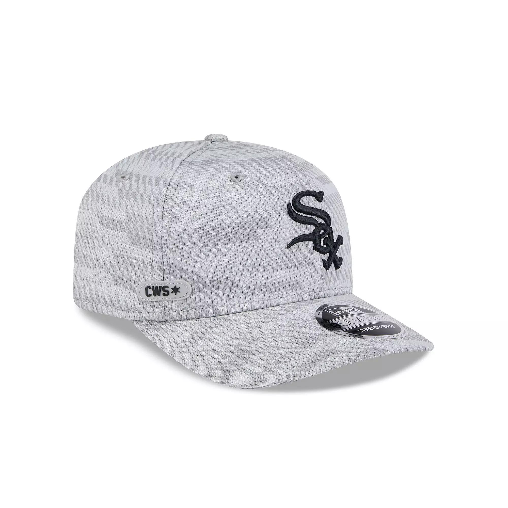 Men's New Era Gray Chicago White Sox 2025 MLB Clubhouse 9SEVENTY Stretch-Snap Hat, Grey Product Image