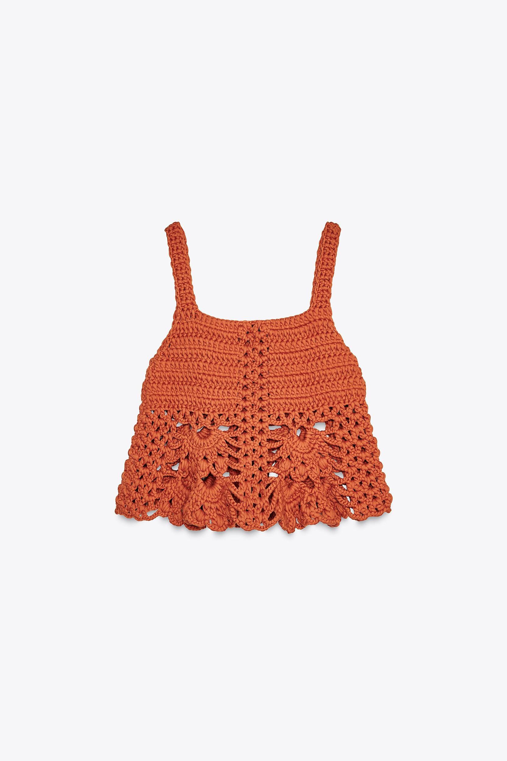 CROCHET KNIT TOP Product Image