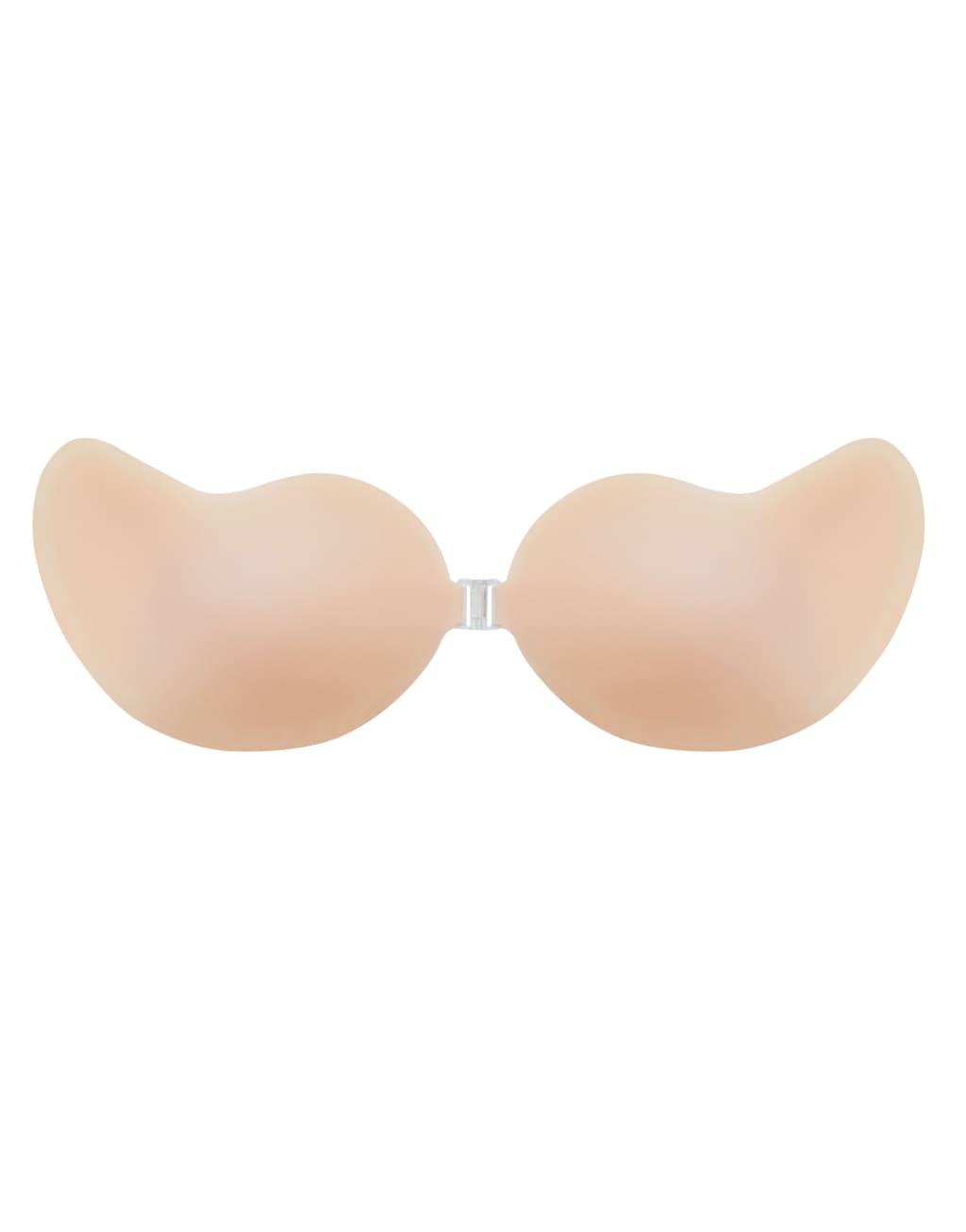 Magic Bodyfashion backless and strapless push up stick on bra with front closure in silicone Product Image