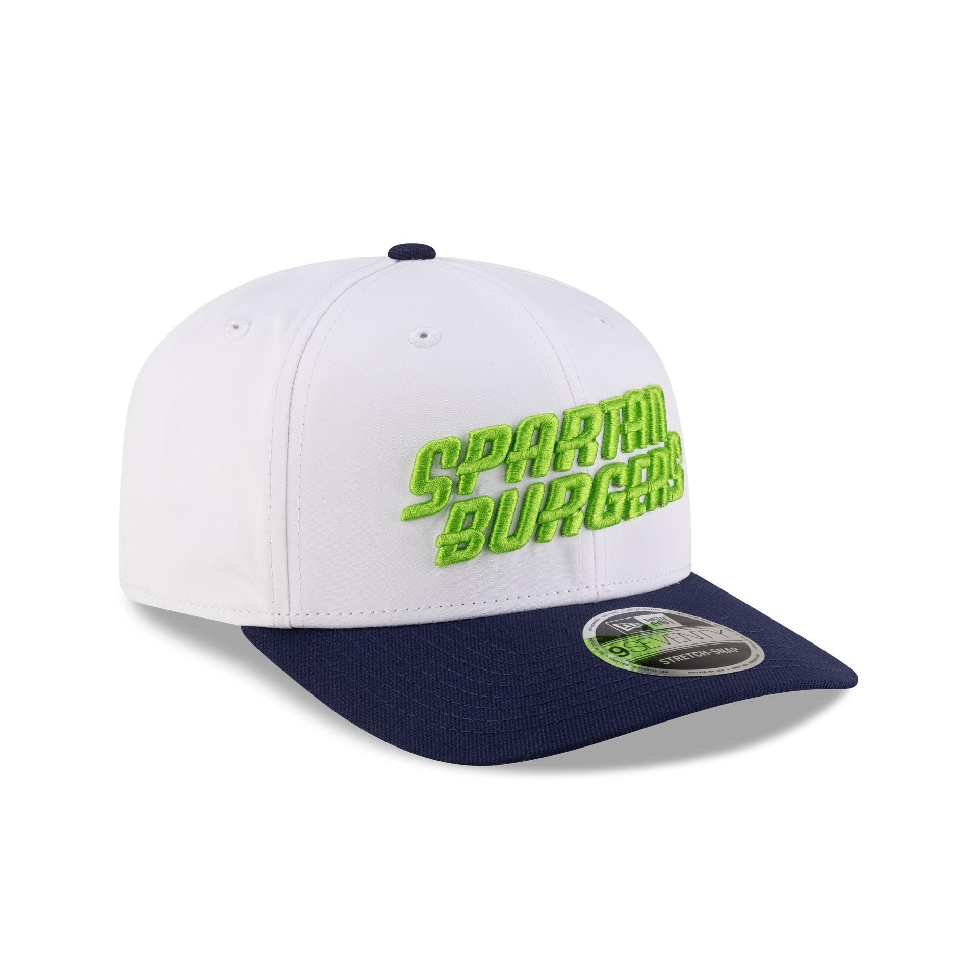 Hub City Spartanburgers Optic White 9SEVENTY Stretch-Snap Hat Male Product Image