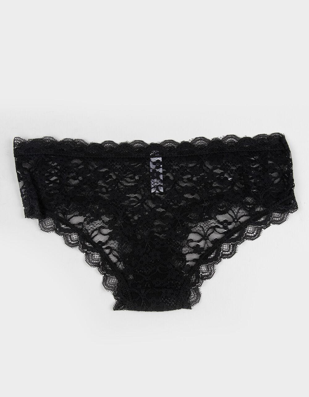 FULL TILT Allover Lace Up Hipster Panties - LIGHT BLUE Product Image