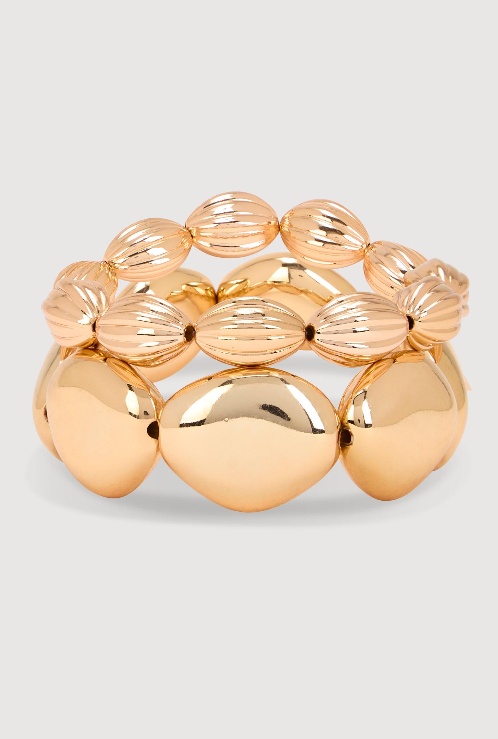 Wavy Metallic Drop Earrings Male Product Image