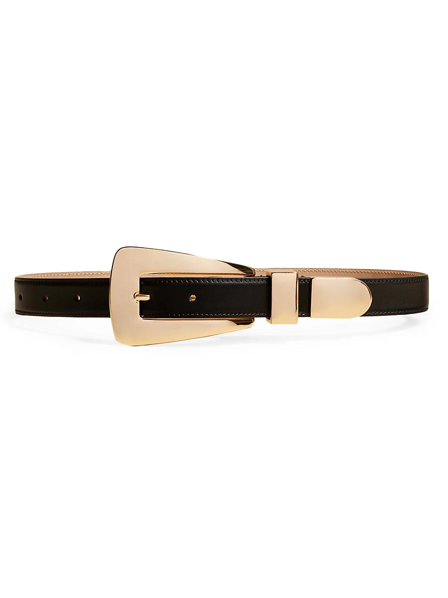 Womens Lucca Statement Buckle Leather Belt Product Image