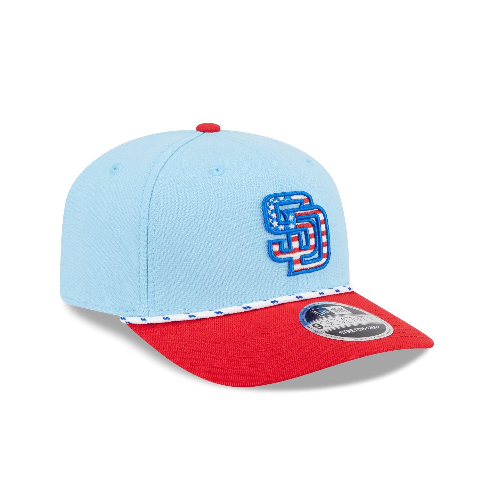 San Diego Padres Independence Day 2025 9SEVENTY Stretch-Snap Hat Male Product Image