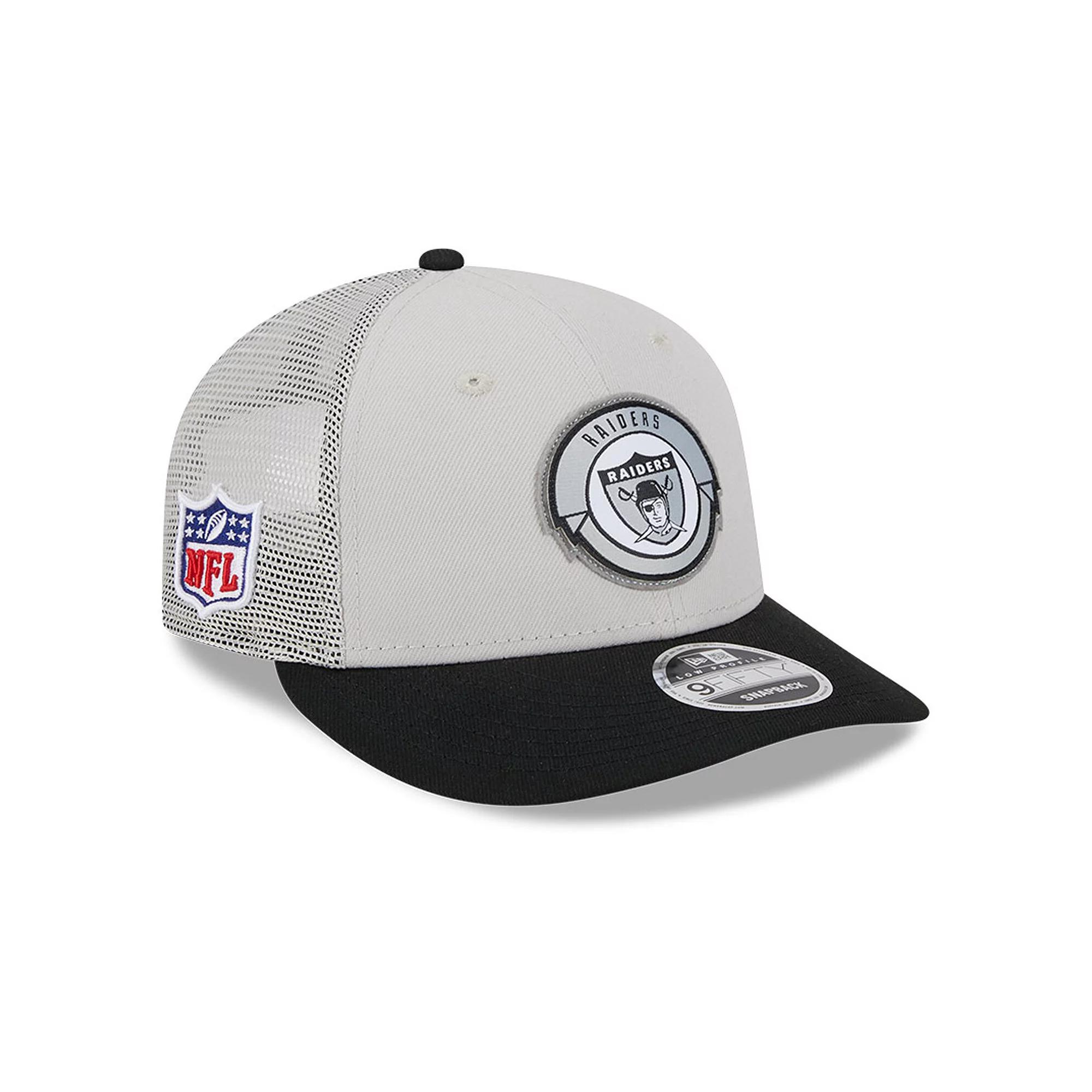 Men's New Era  Cream/Black Las Vegas Raiders 2023 Sideline Historic Low Profile 9FIFTY Snapback Hat, Lvr Beige Product Image