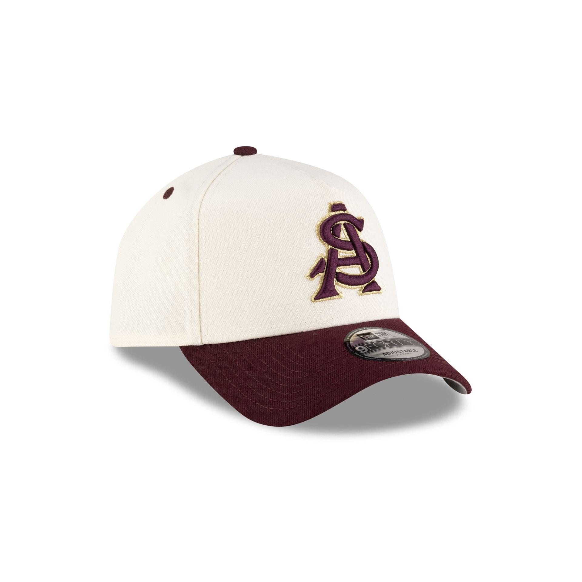 New Era x adidas Arizona State Sun Devils Chrome White 9FORTY A-Frame Snapback Hat Male Product Image