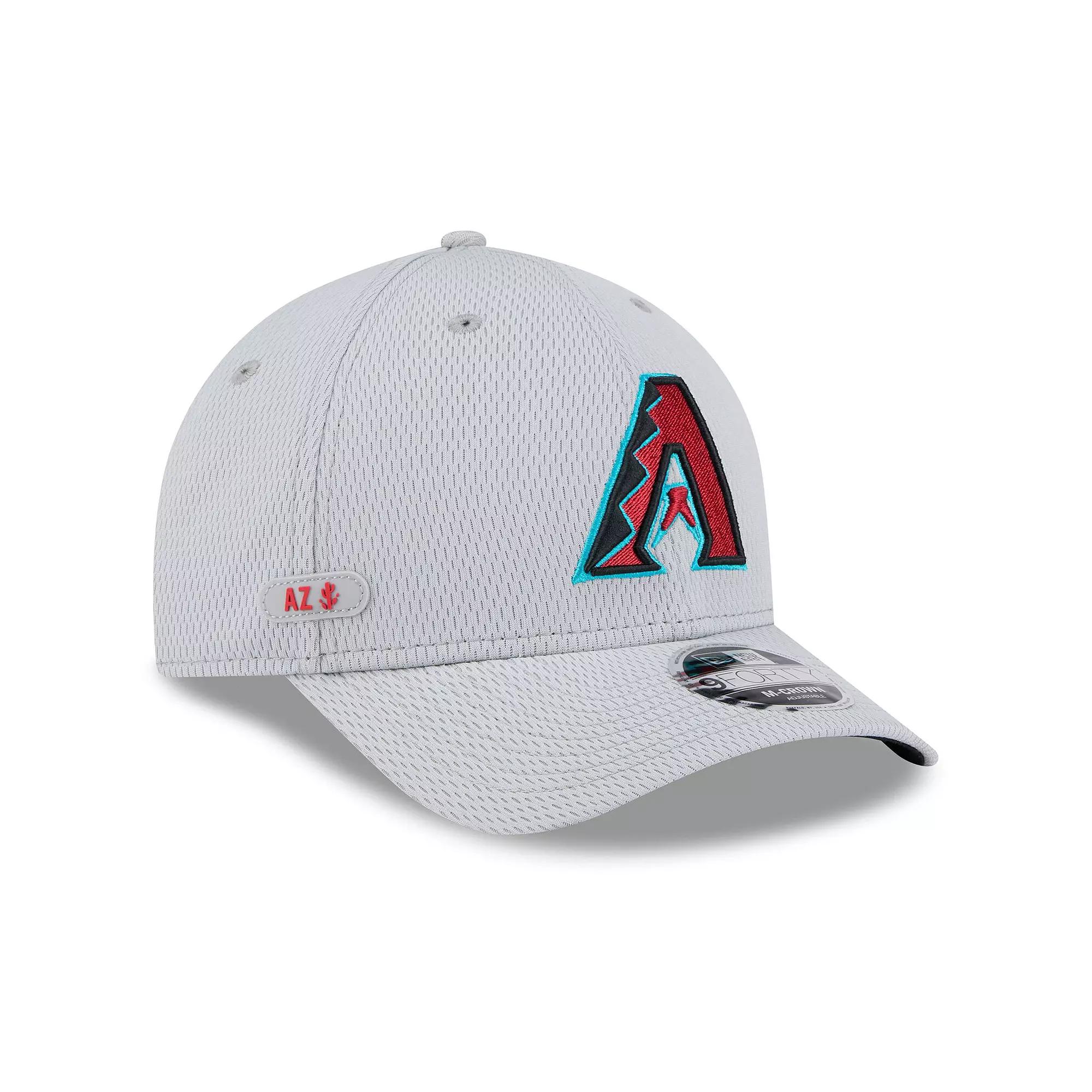 Men's New Era Gray Arizona Diamondbacks 2025 MLB Clubhouse 9FORTY M-Crown Adjustable Hat, Grey Product Image