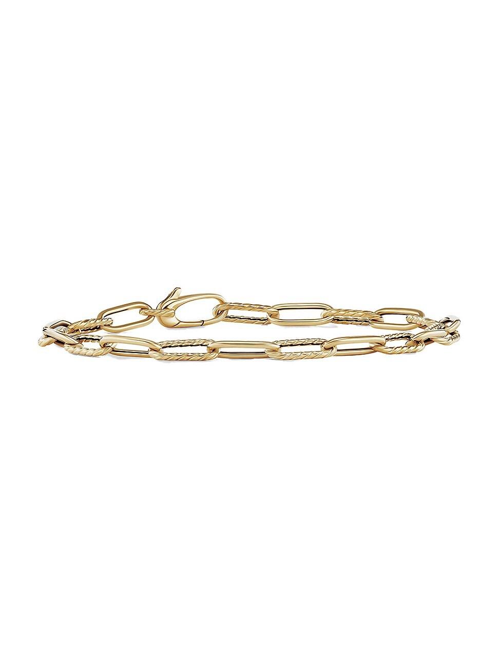 Womens DY Madison Chain Bracelet in 18K Yellow Gold Product Image