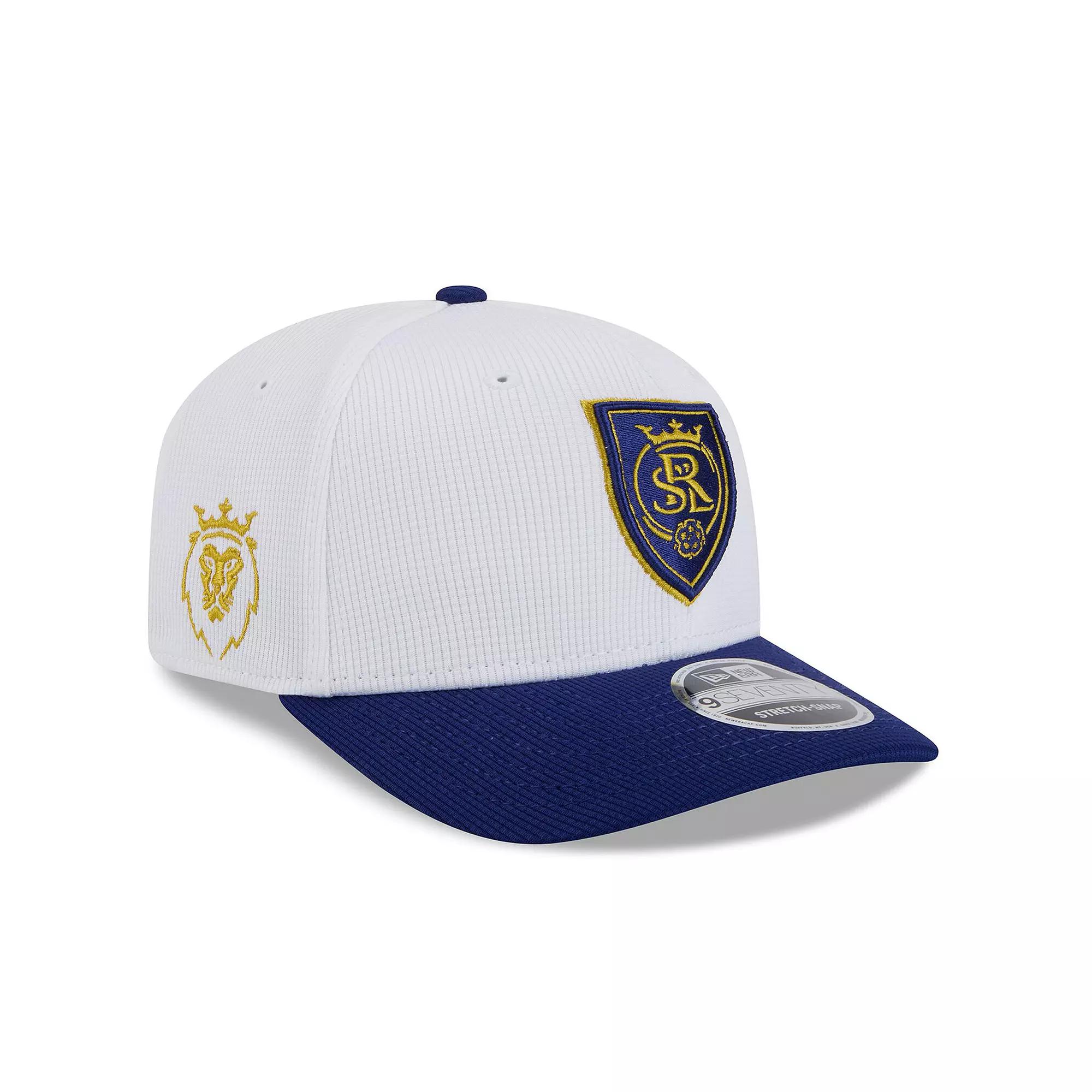 Men's New Era White/Blue Real Salt Lake 2025 Jersey Hook 9SEVENTY Stretch-Snap Hat, Slt White Product Image