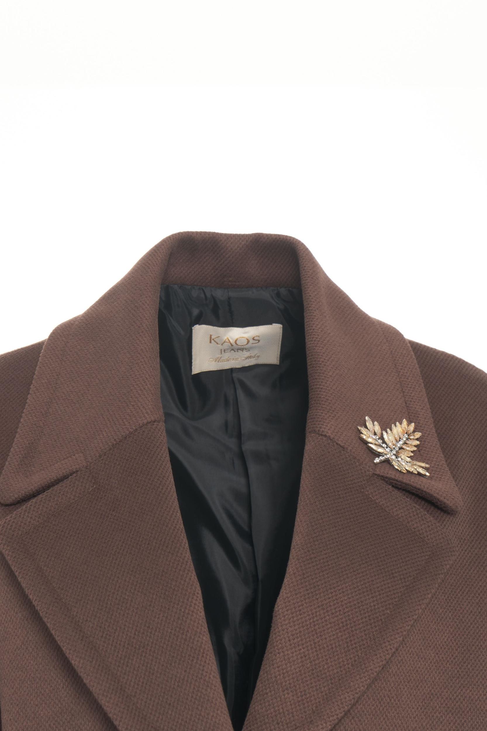 Coat with feather detail Product Image