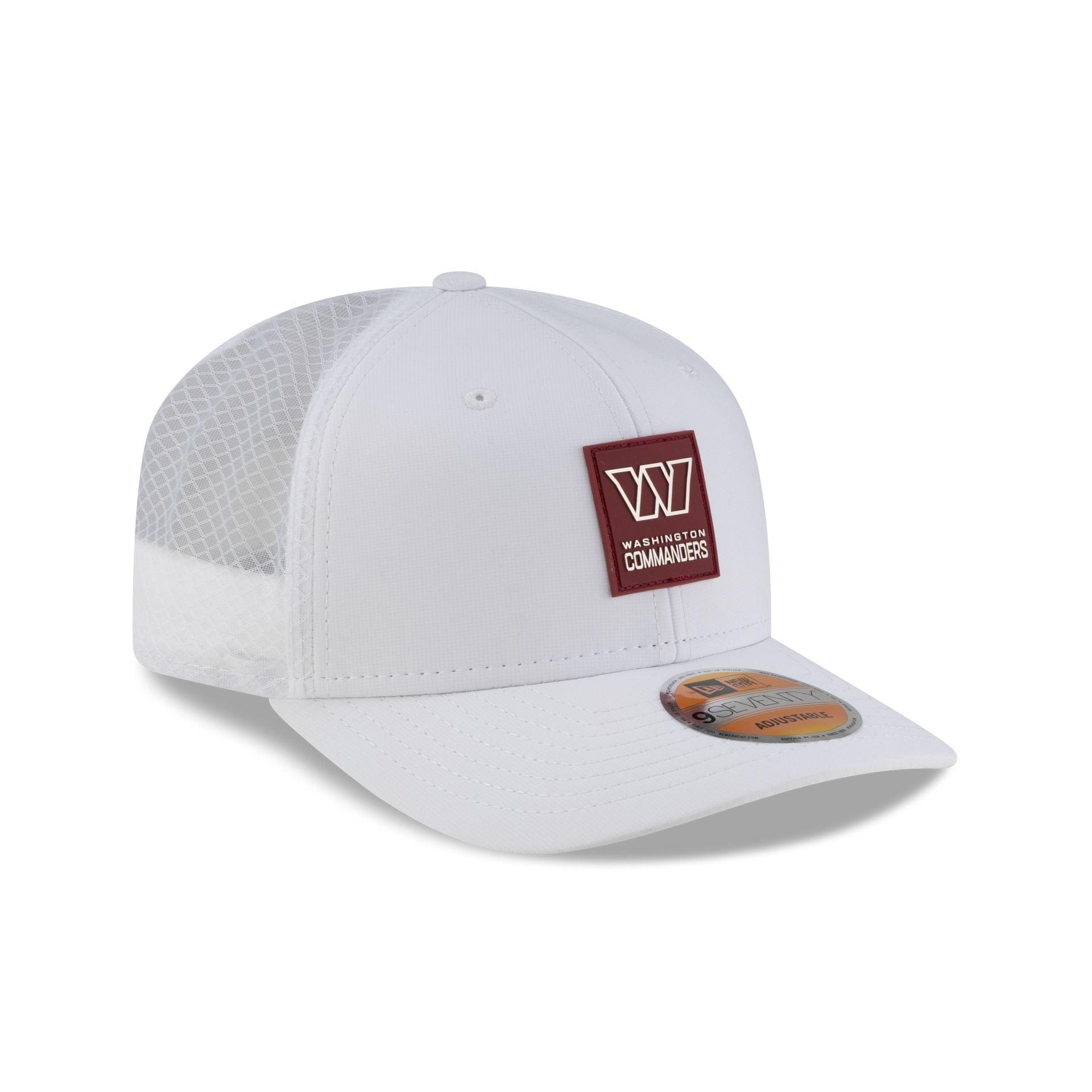 Washington Commanders 2025 Sideline Hot Weather White 9SEVENTY Trucker Hat Male Product Image