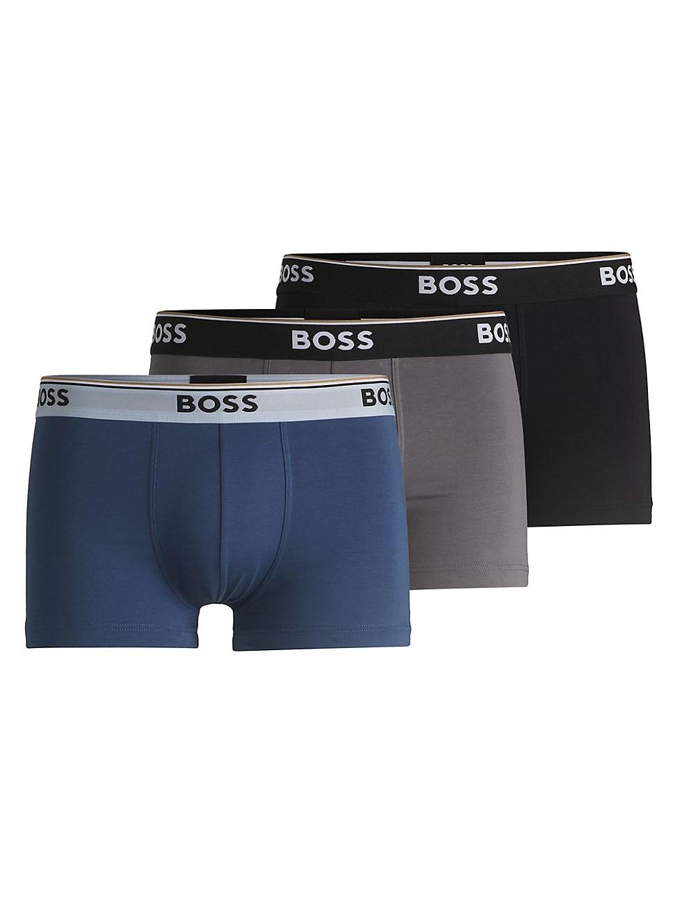 Mens Three-Pack of Stretch-Cotton Trunks Product Image
