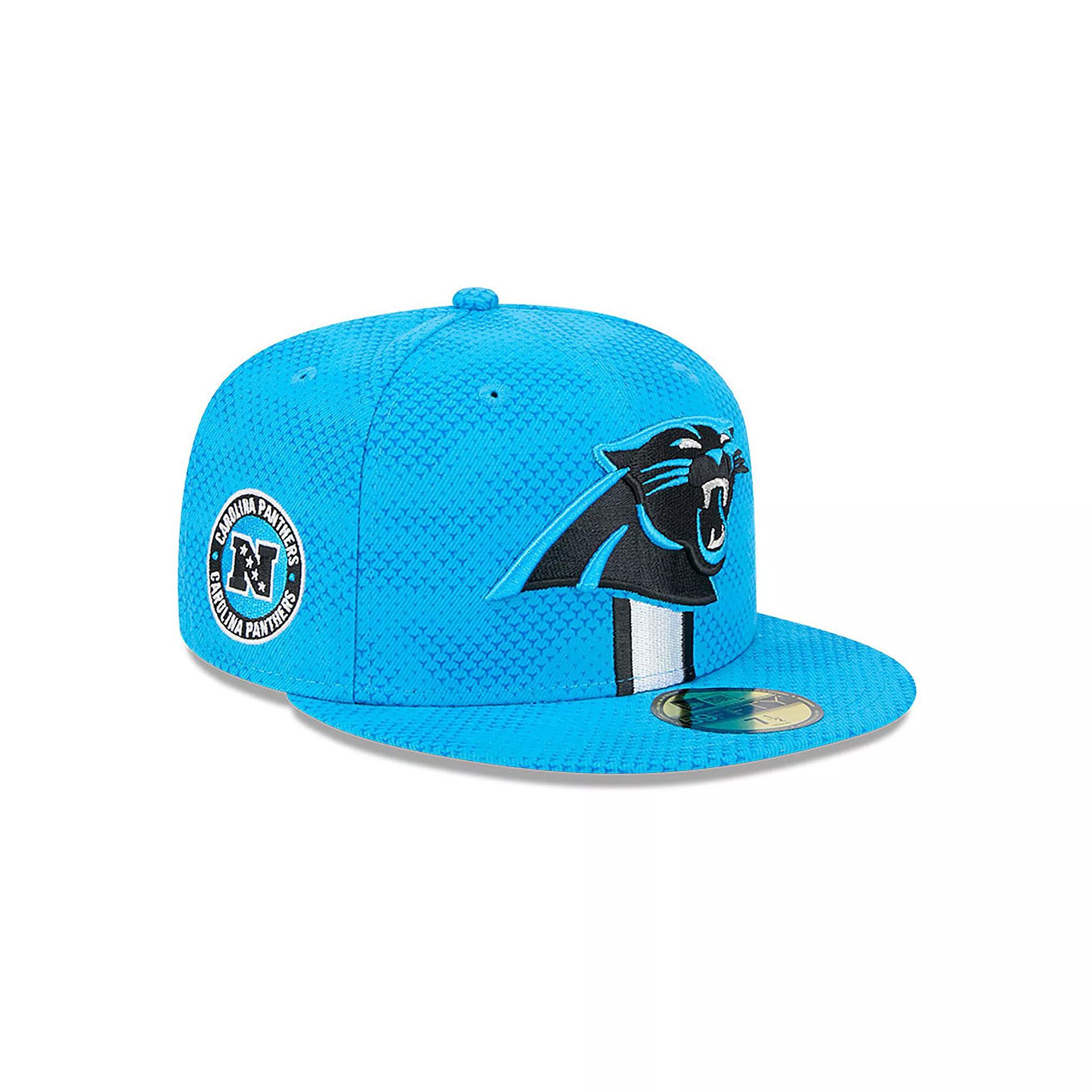 Men's New Era  Blue Carolina Panthers 2024 Sideline 59FIFTY Fitted Hat, Size: 7 3/4 Product Image