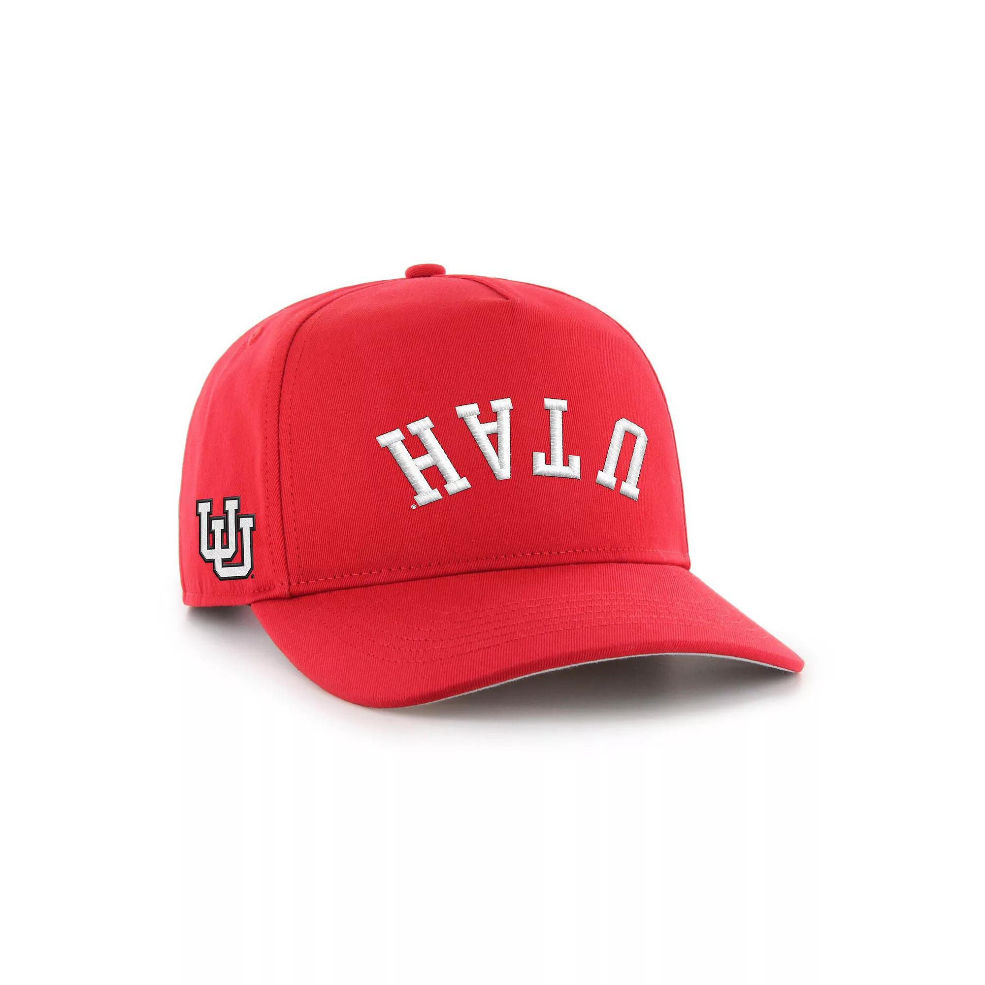 Men's '47 Red Utah Utes Flip Script Hitch Adjustable Hat, Ute Red Product Image