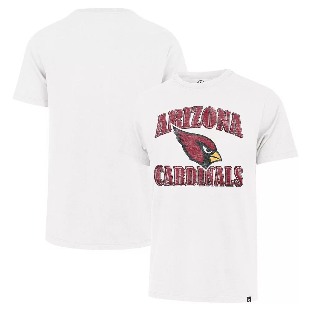 Men's '47 White Arizona Cardinals Overrun Franklin T-Shirt,  Product Image