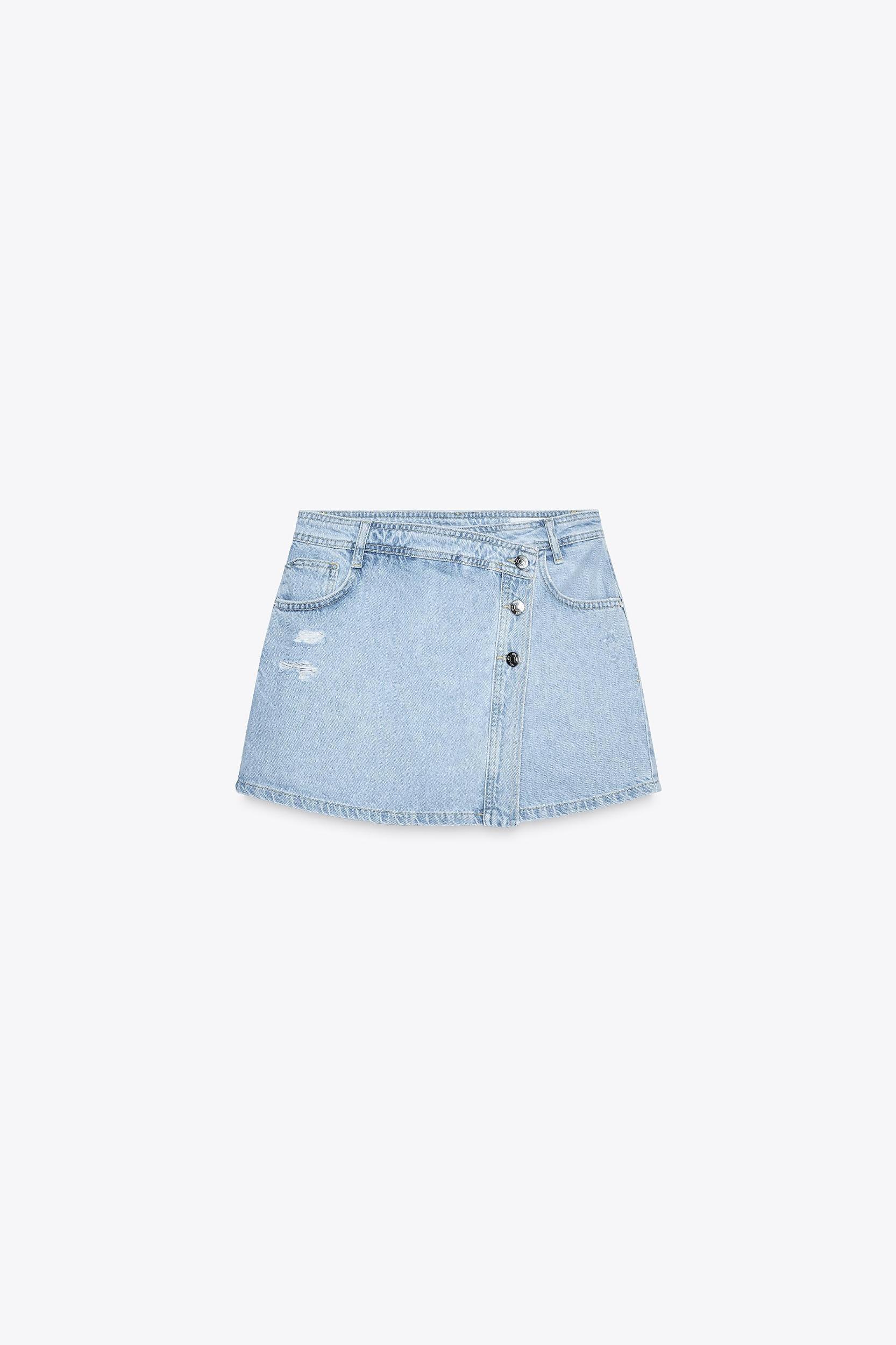 Z1975 RIPPED DENIM SKORT Product Image