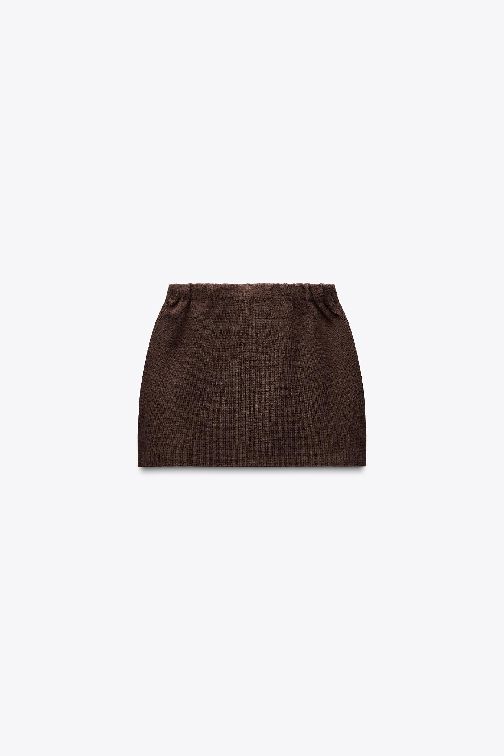 BASIC KNIT MINI SKIRT Product Image