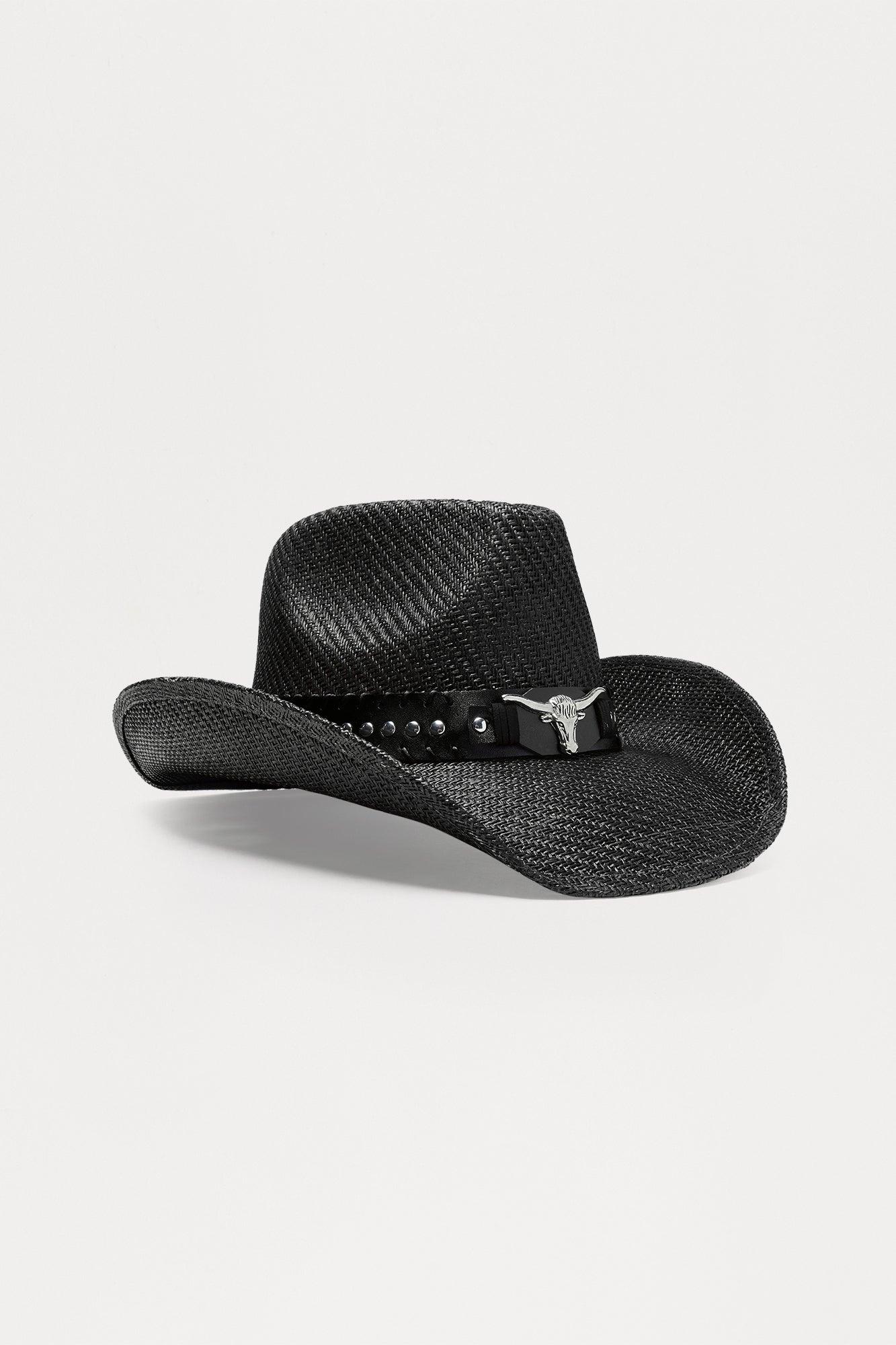 Stay Wild Stay Free Cowboy Hat - Black Female Product Image