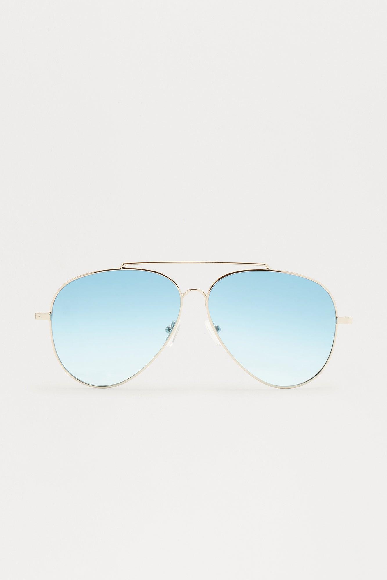 Vintage Vogue Aviator Sunglasses - Blue Product Image