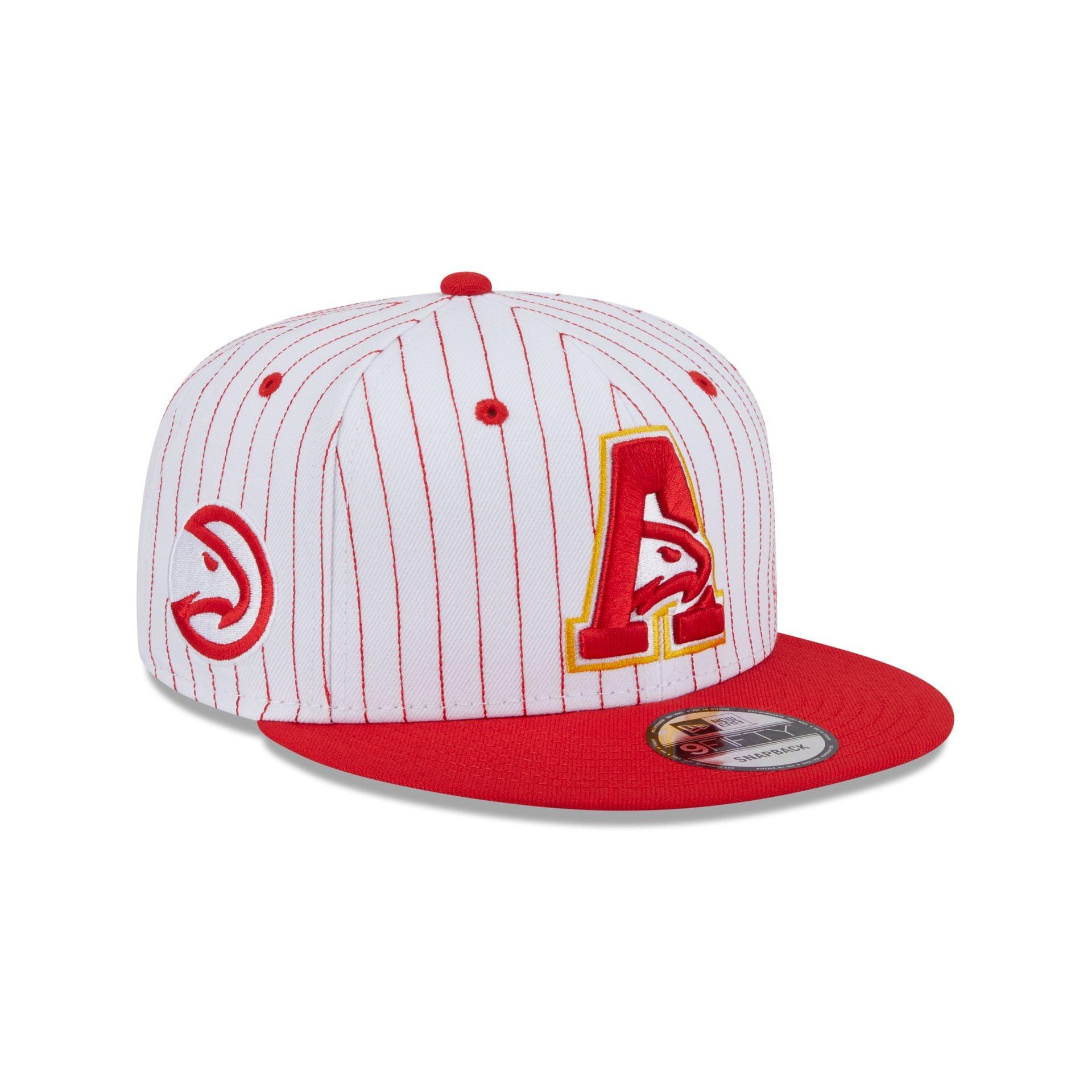 Atlanta Hawks Deceptor Pinstripe 9FIFTY Snapback Hat Male Product Image