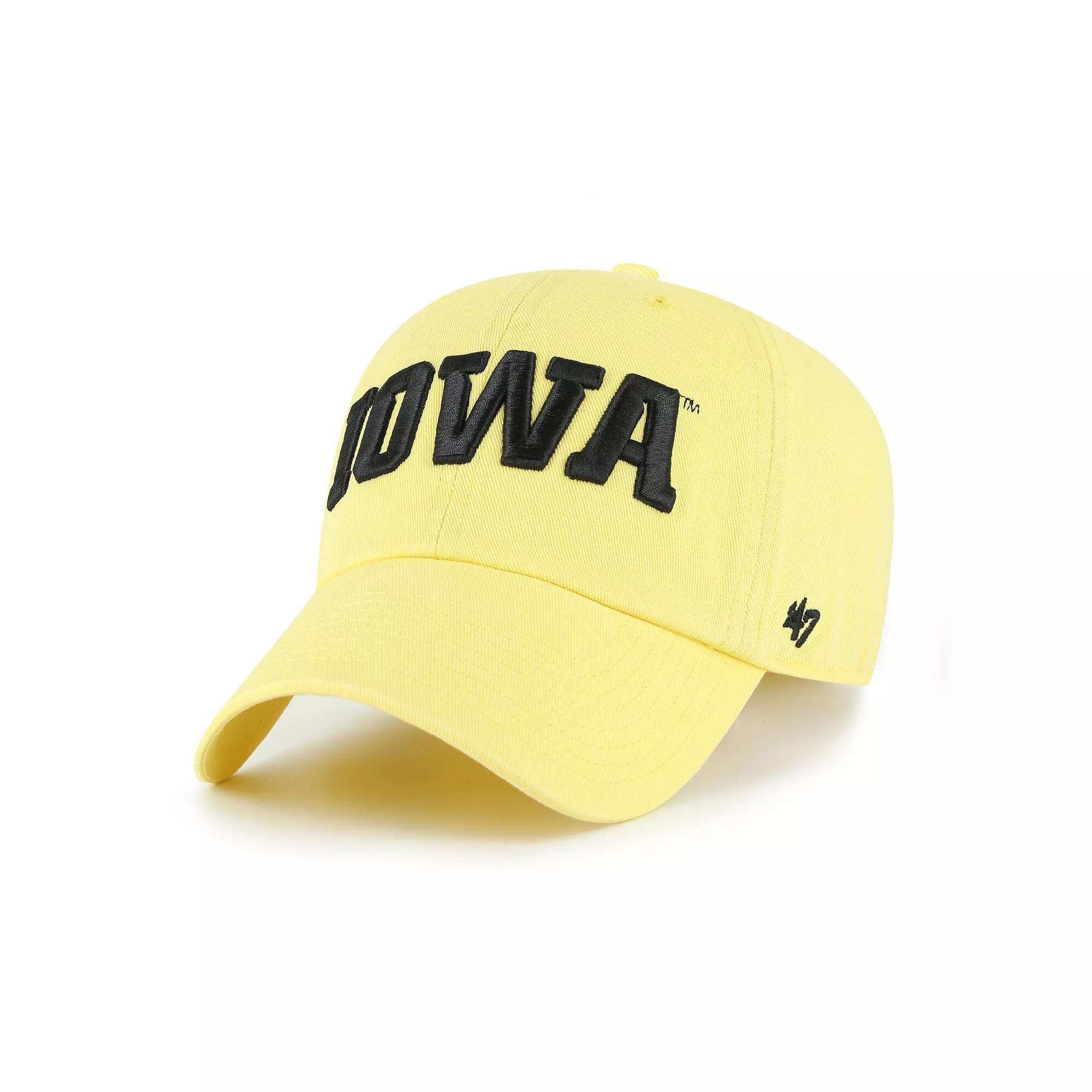 Men's '47 Gold Iowa Hawkeyes Clean Up Adjustable Hat Product Image