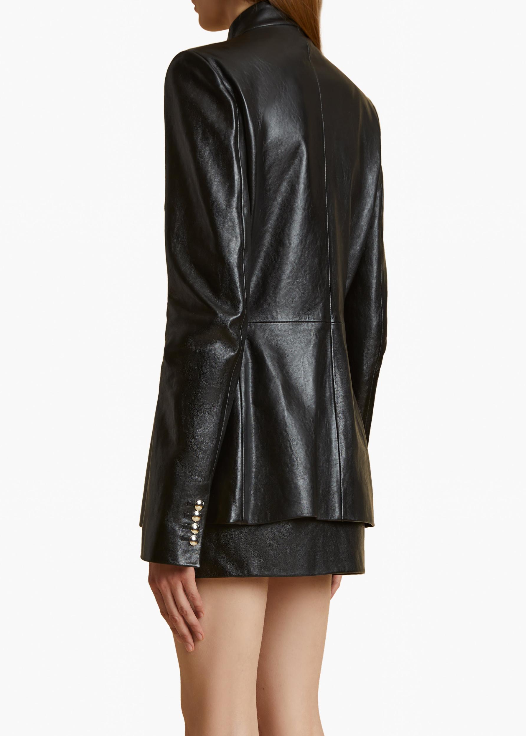 Samuel Jacket in Black Leather Product Image