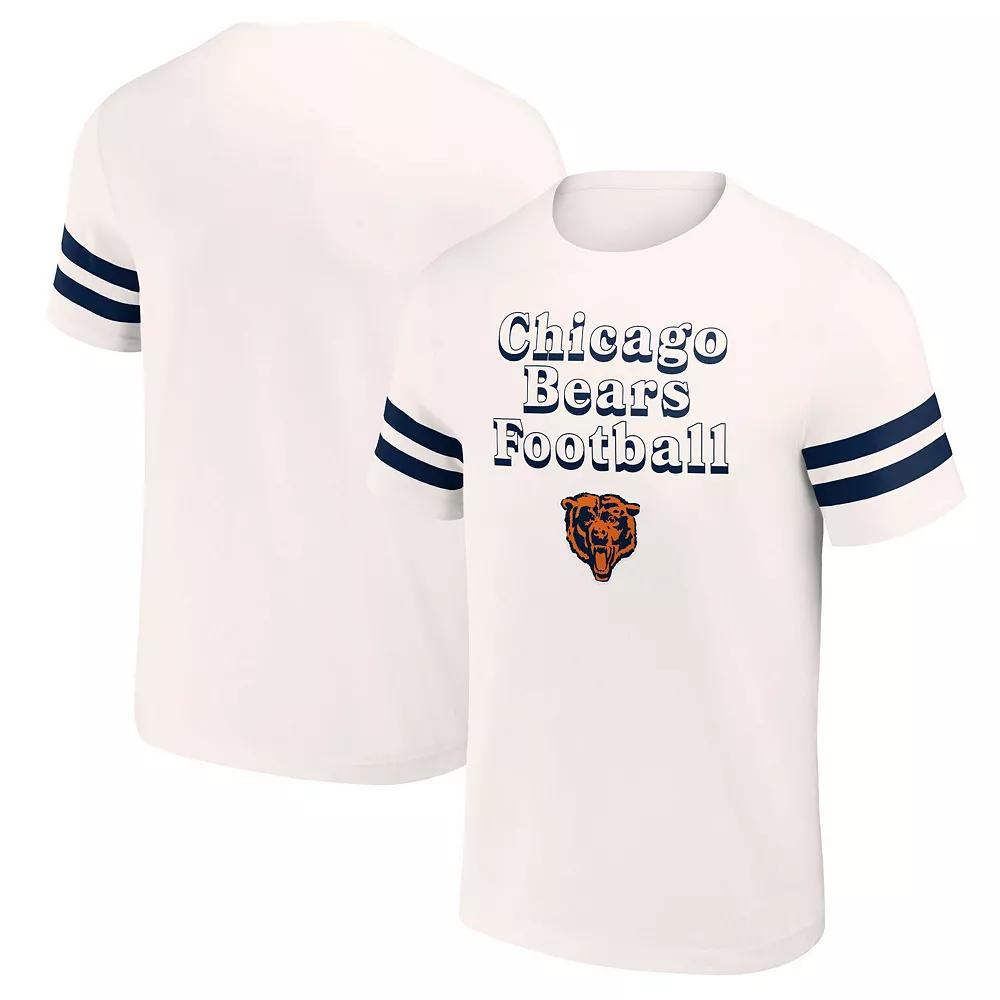 Men's NFL x Darius Rucker Collection by Fanatics Cream Chicago Bears Vintage T-Shirt,  Product Image