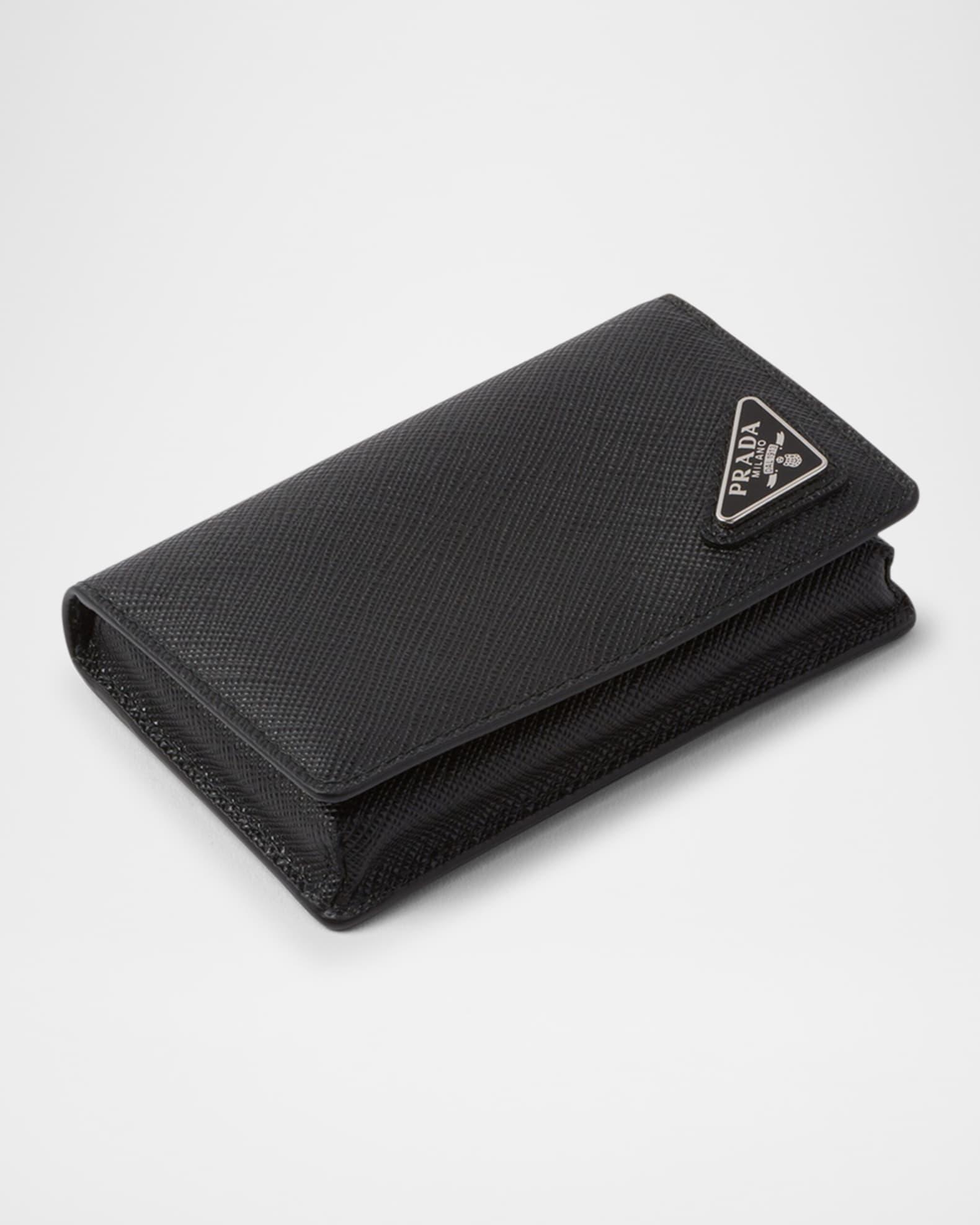 Men's Saffiano Leather Bifold Card Holder Product Image