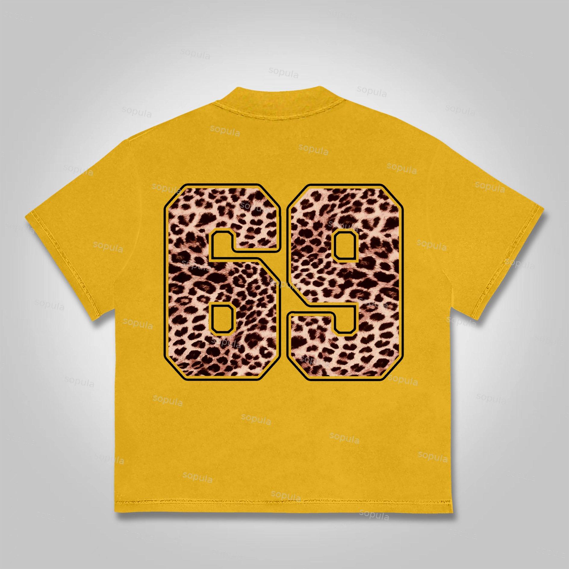 Sopula No. 69 Leopard Lips Graphic Cotton T-shirt Product Image
