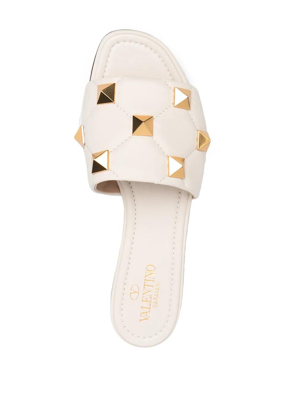 Roman Stud flat leather sandals Product Image