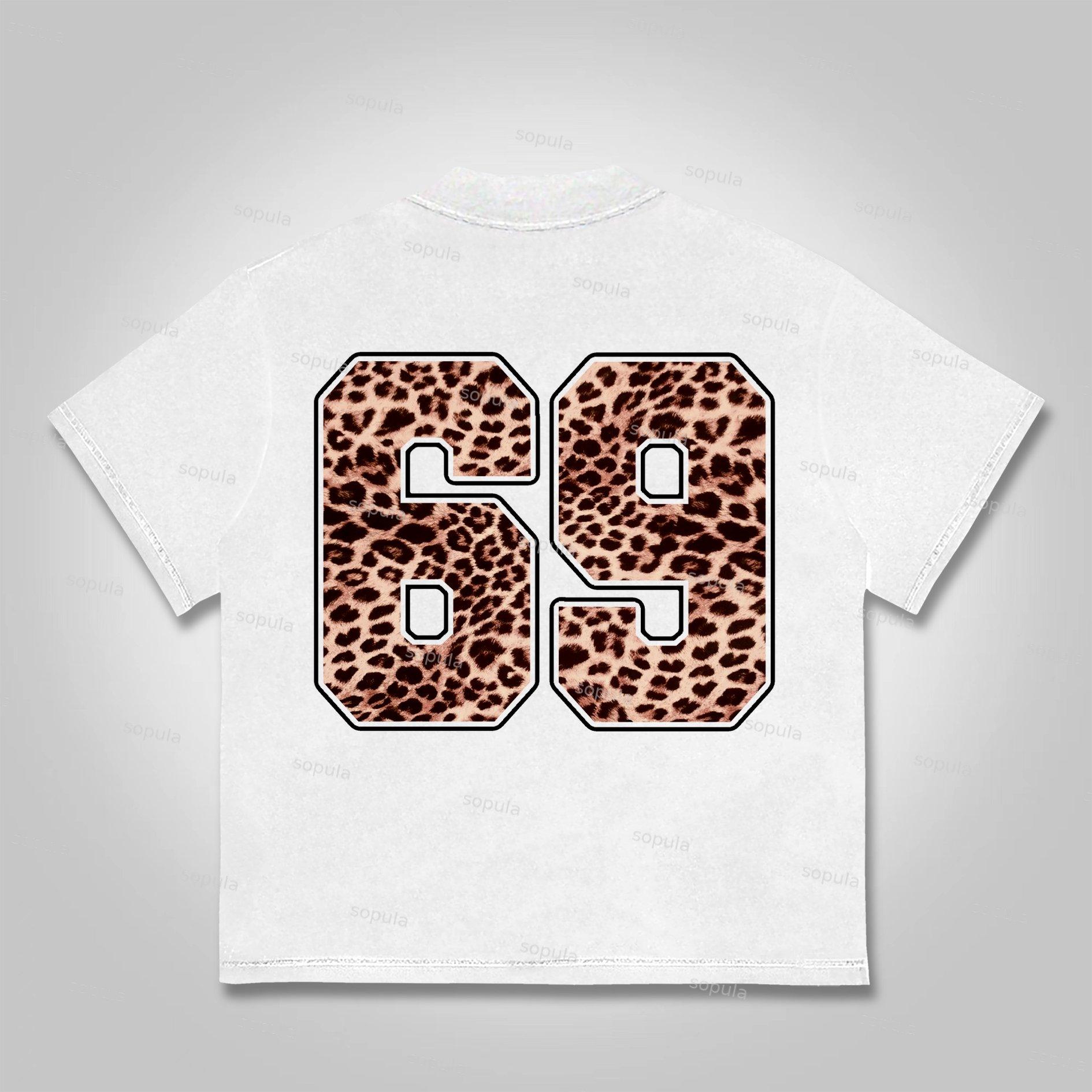Sopula No. 69 Leopard Lips Graphic Cotton T-shirt Product Image