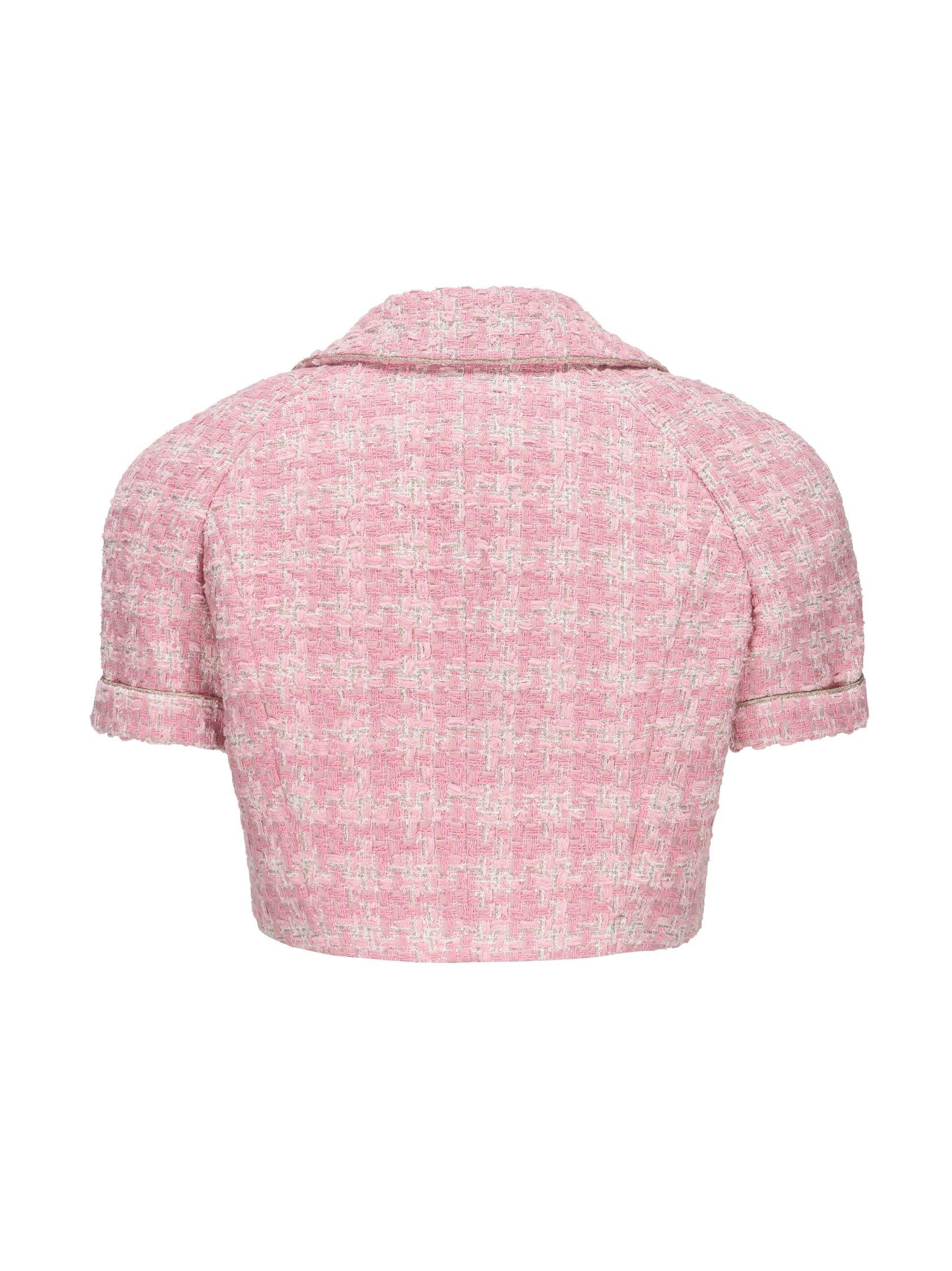 Chelsea Tweed Top  (Pink) (Final Sale) Product Image