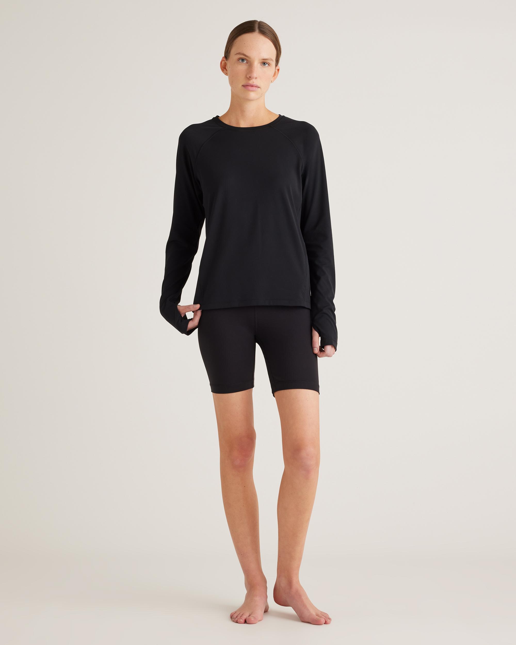 Quince | Women's Ultra-Form Long Sleeve Top Size XS, Nylon/Spandex Product Image