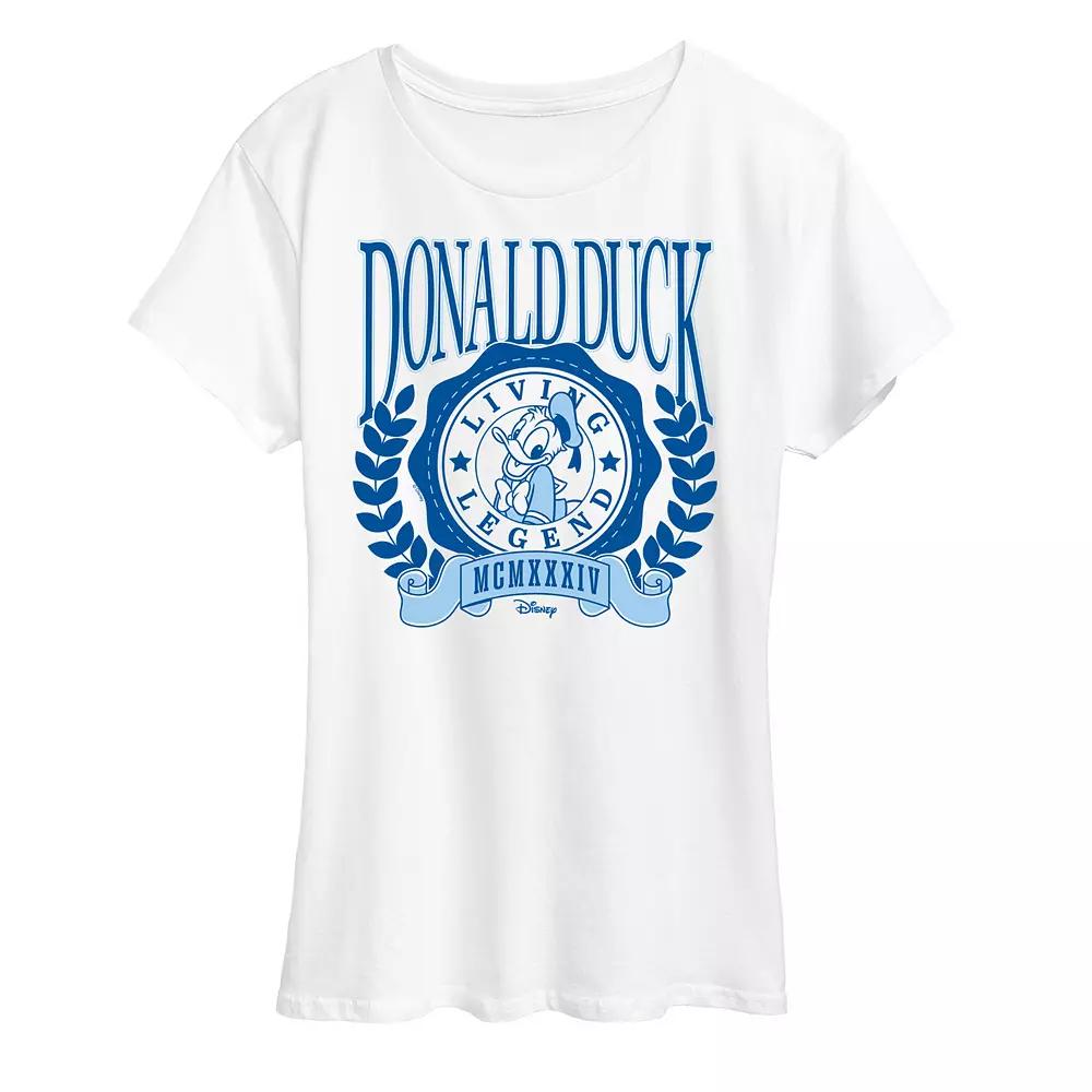 Disney's Donald Duck Women's Collegiate Graphic Tee,  Product Image