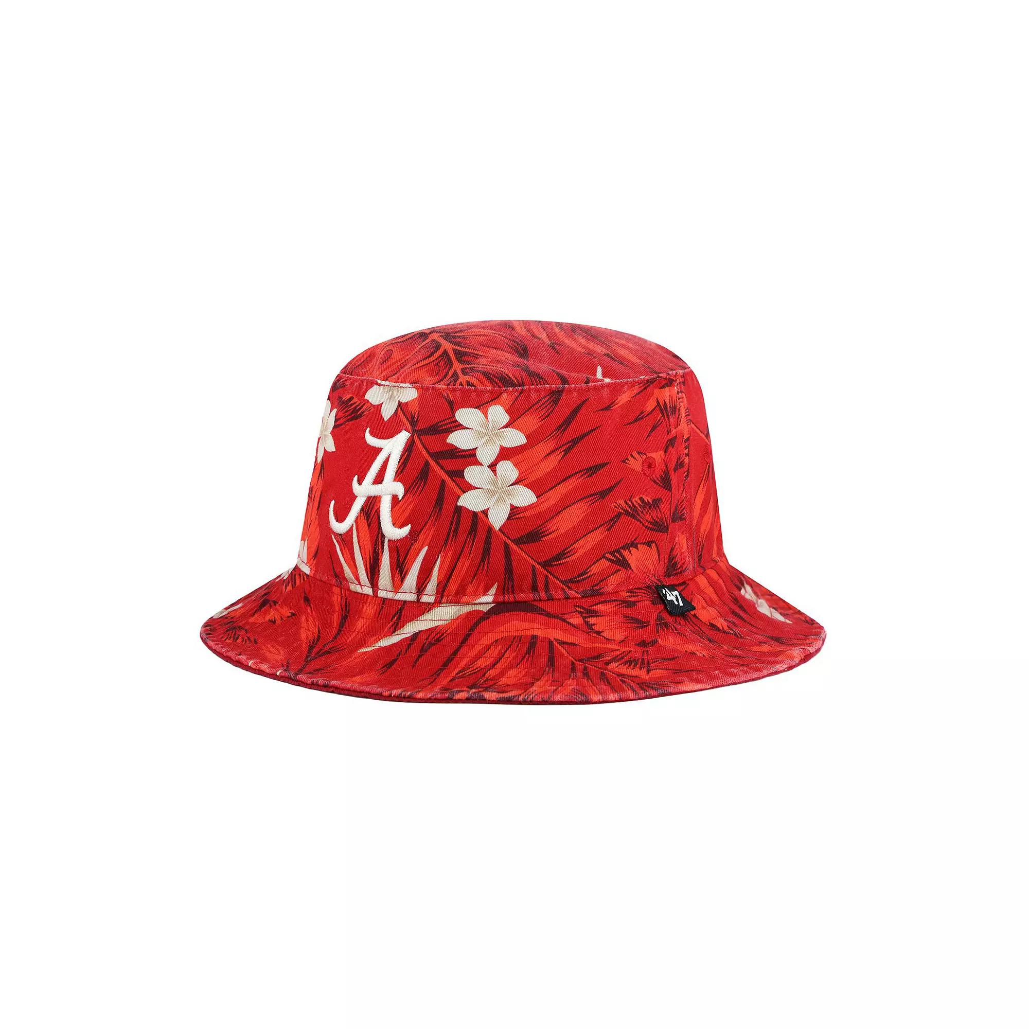 Men's '47 Crimson Alabama Crimson Tide Tropicalia Bucket Hat, Red Product Image