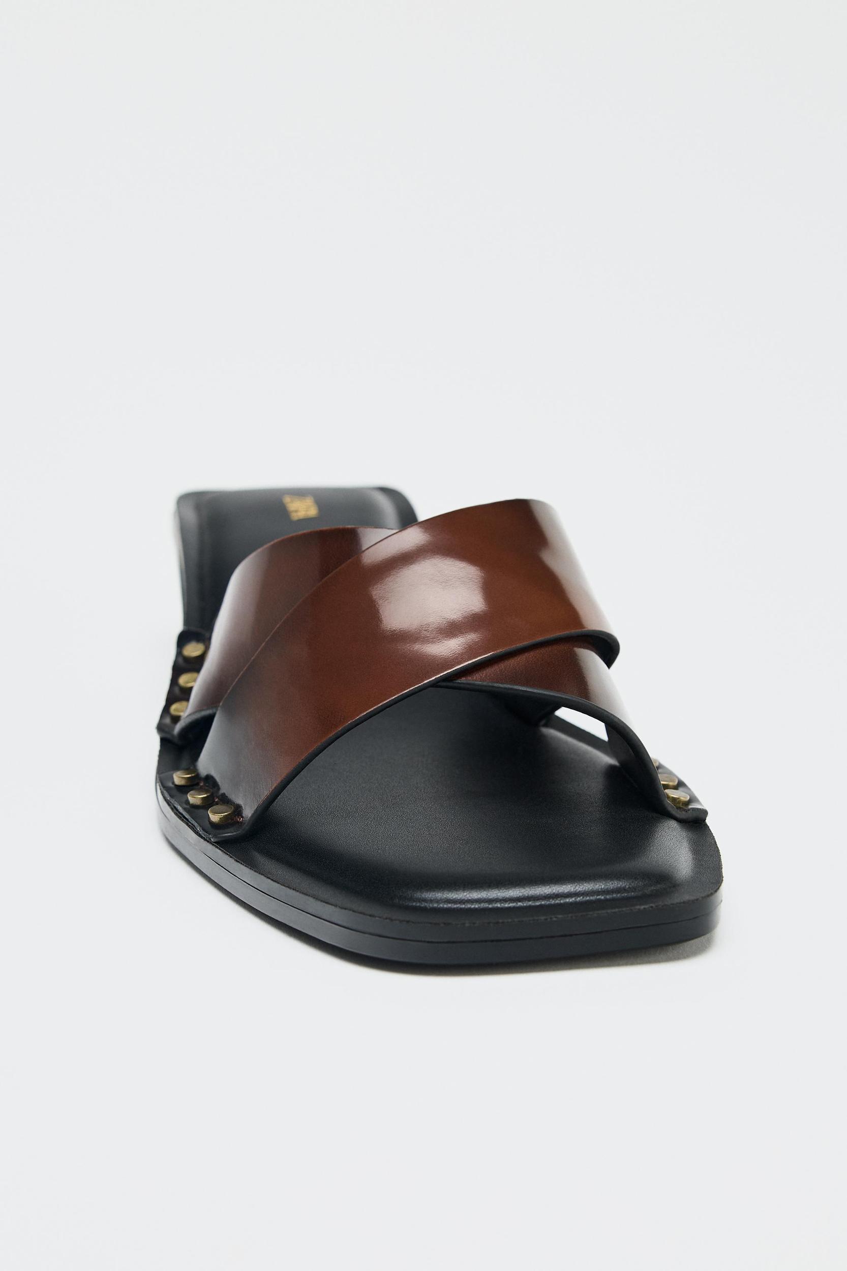 LEATHER KITTEN MULES Product Image