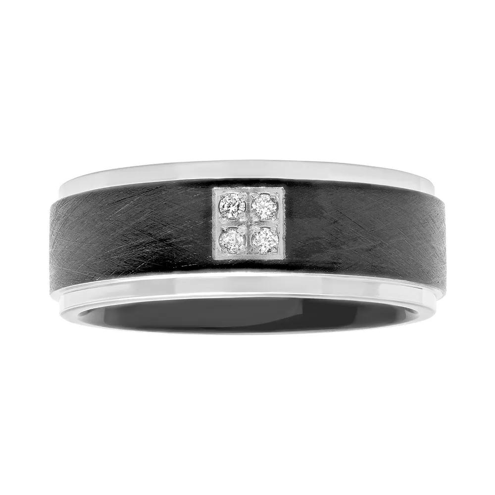 Men's Diamond Accent Cobalt Band, Size: 12, Silvertone Product Image