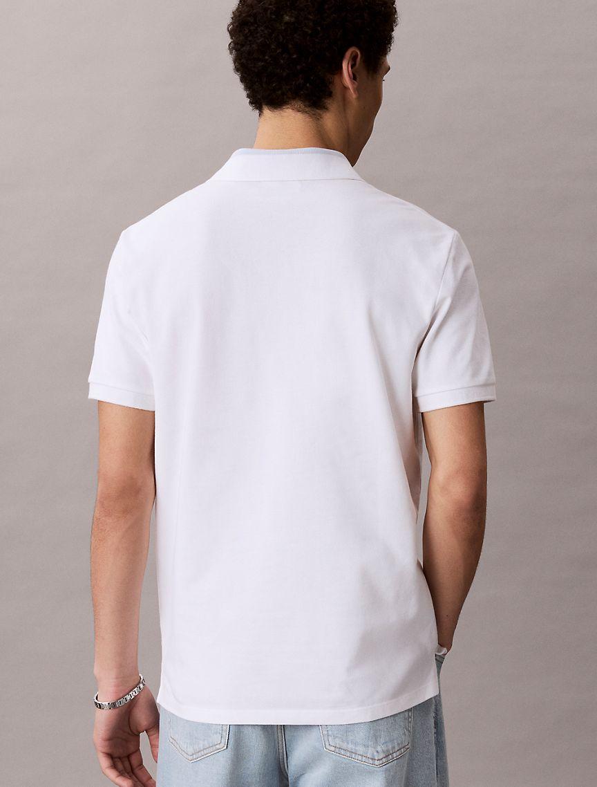 Pique Colorblock Collar Polo Shirt Product Image
