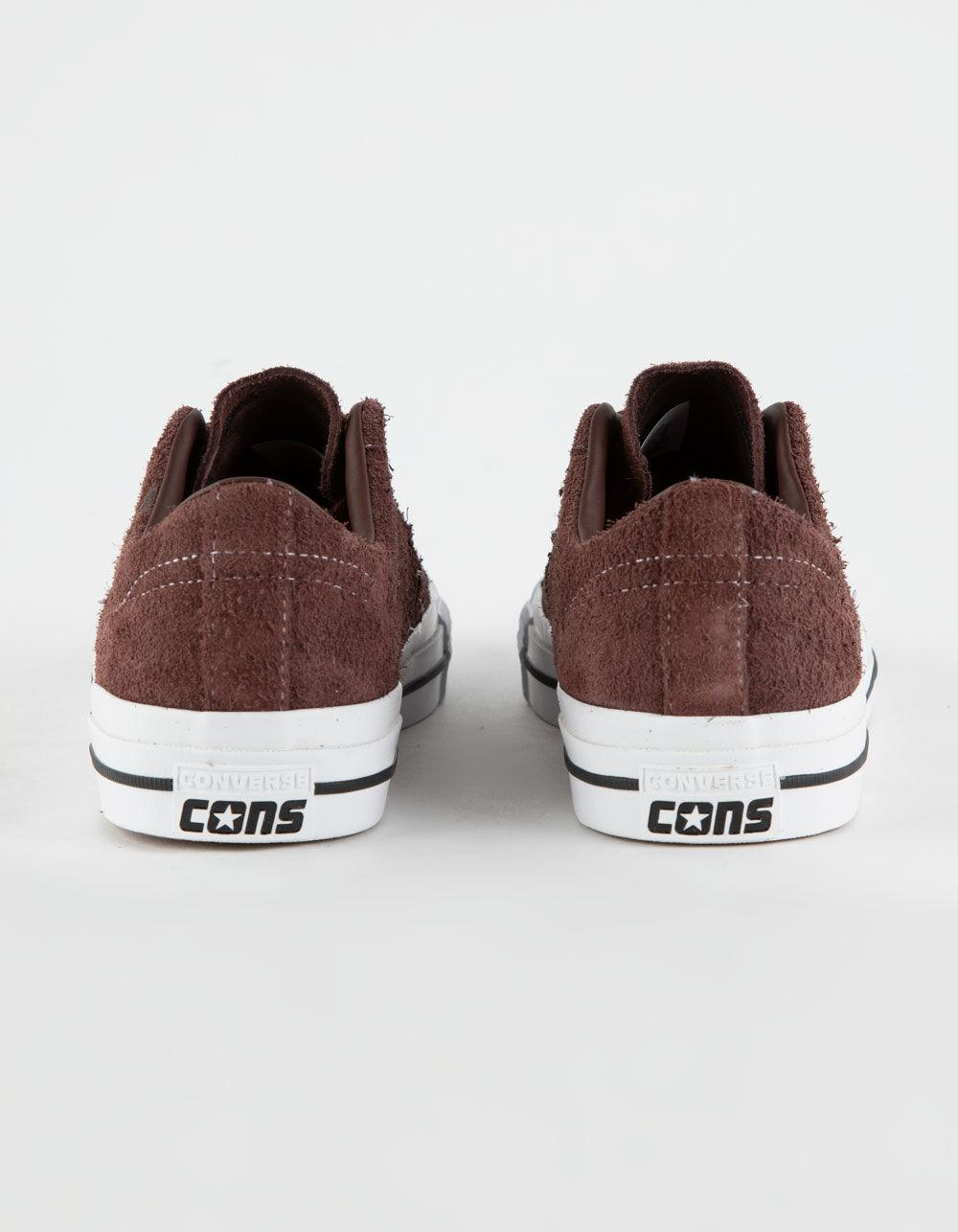 CONVERSE One Star Pro Low Top Shoes - DK RED Product Image