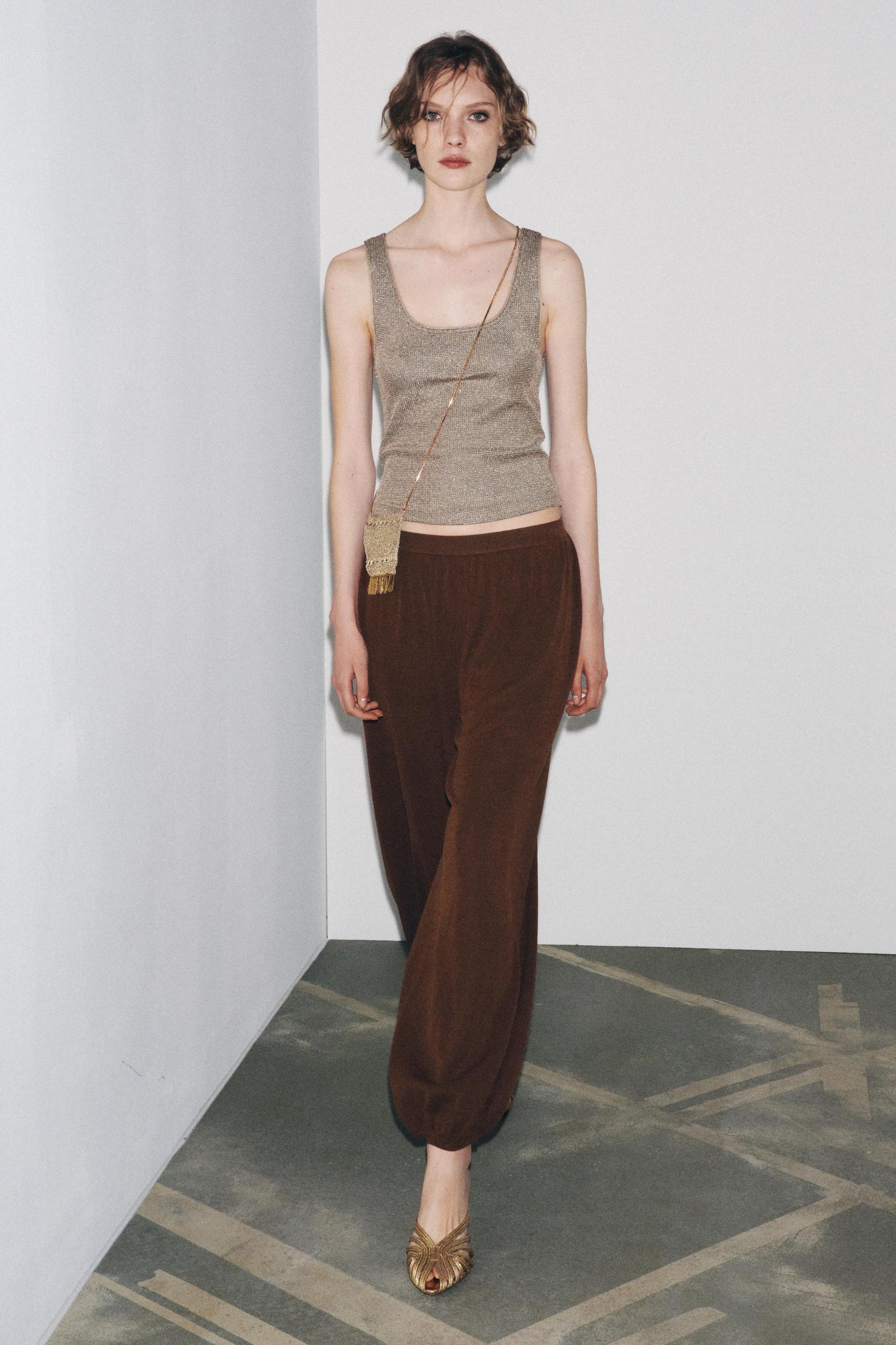 TEXTURED TOP WITH METALLIC THREAD Product Image