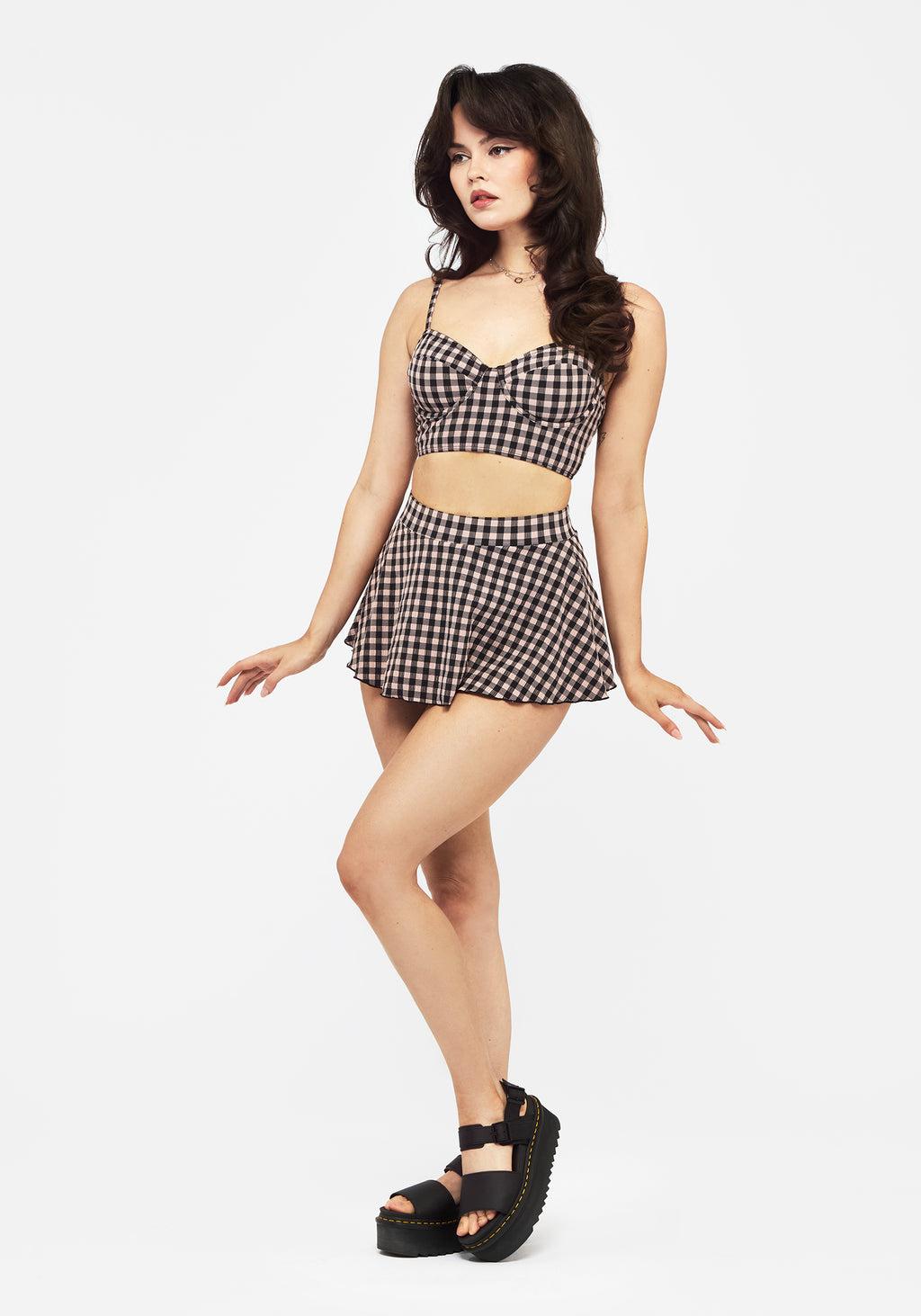 Terra Gingham Bikini Top - Pink Product Image