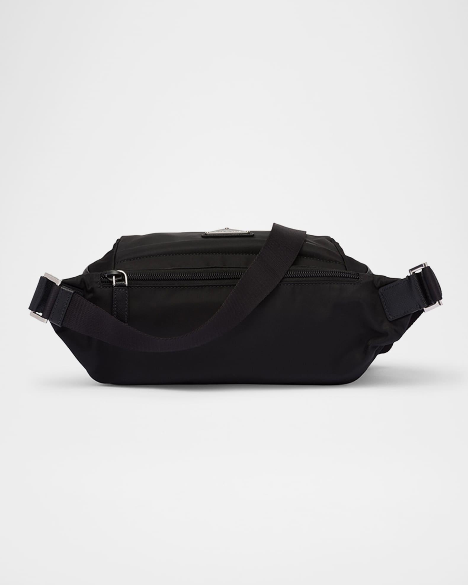 Men's Re-Nylon and Saffiano Leather Shoulder Bag Product Image