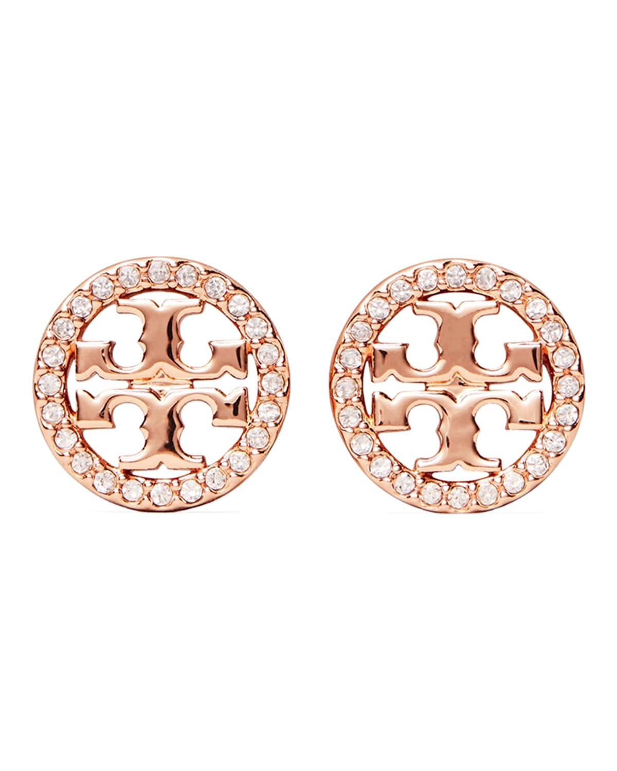 Tory Burch Miller Pave Stud Earrings Product Image